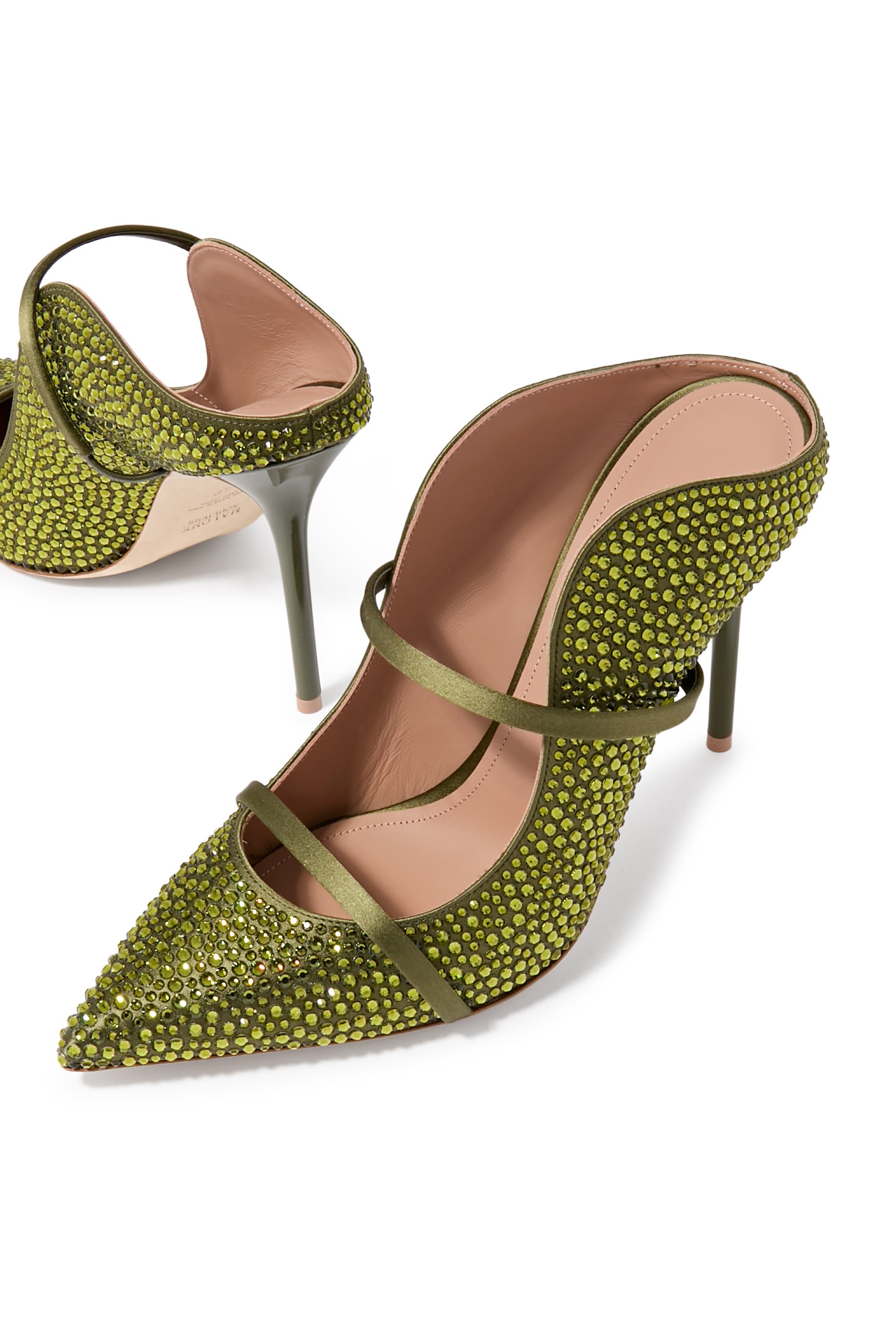 حذاء مورين 100 مفتوح من الخلف مرصع بأحجار