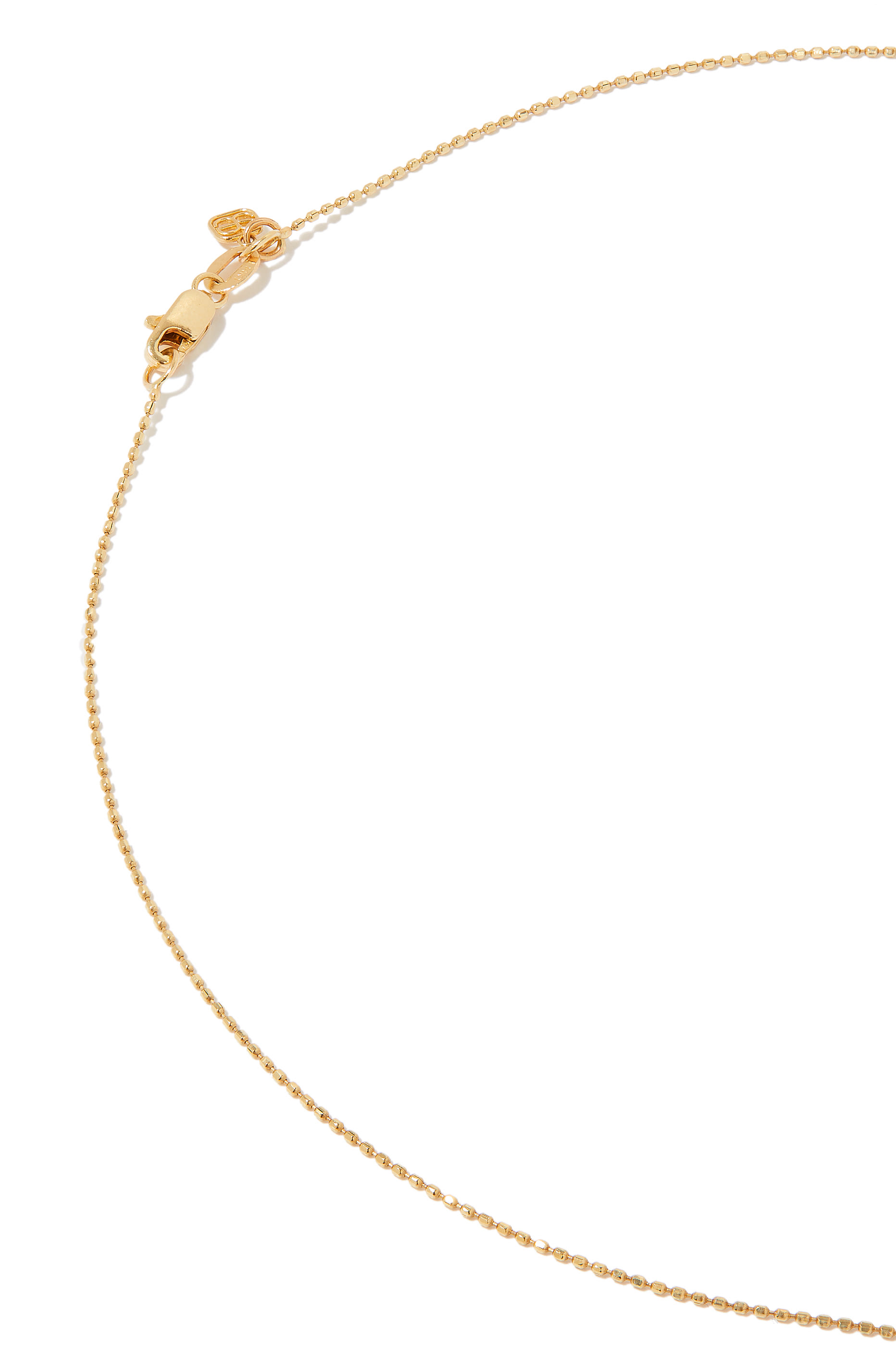 قلادة بدلاية بتصميم عملة رفيعة لبوذا جالس مرصعة بالكريستال ذهب أصفر عيار 14