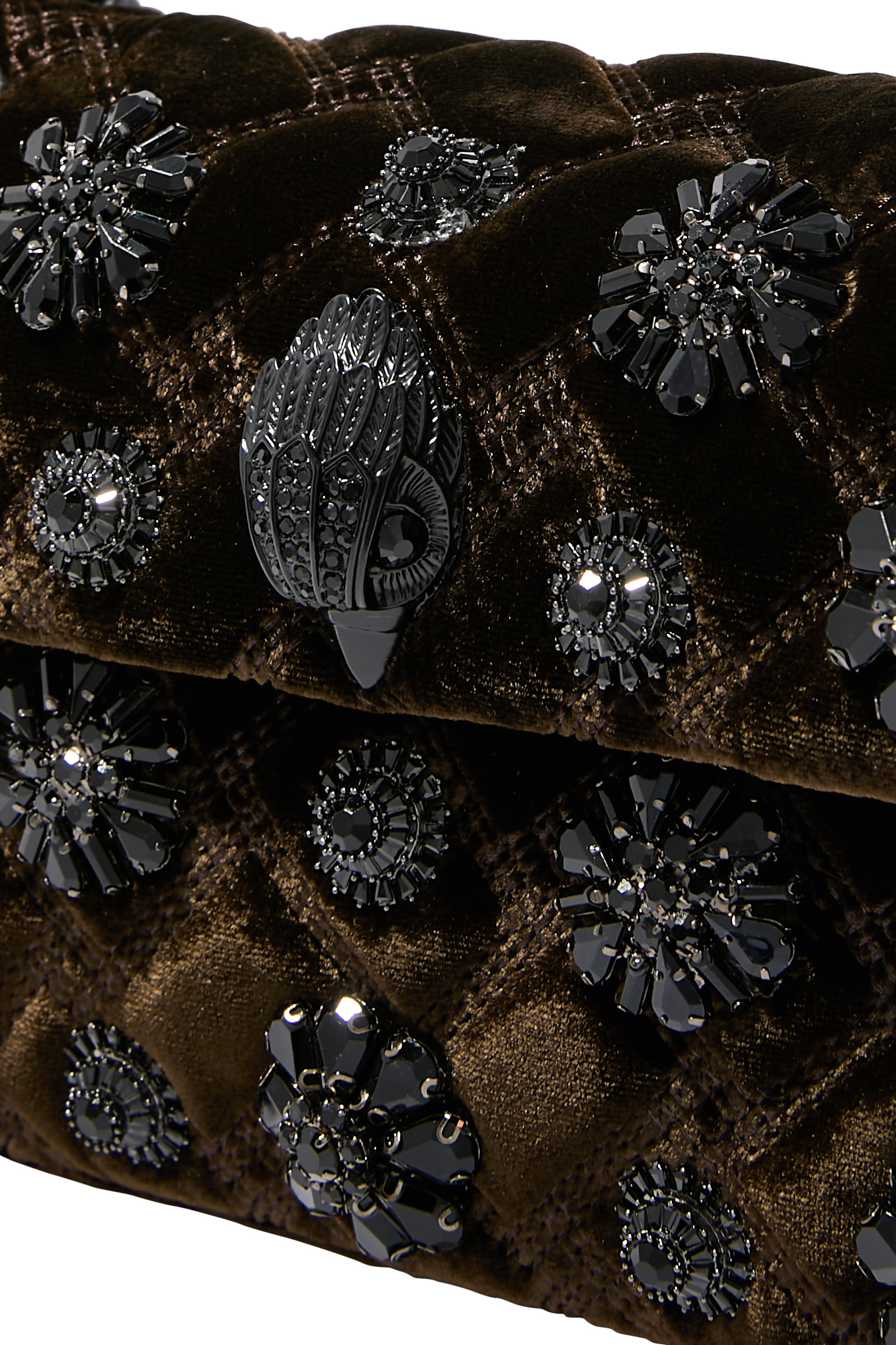 حقيبة كنسنغتون صغيرة قماش مخملي