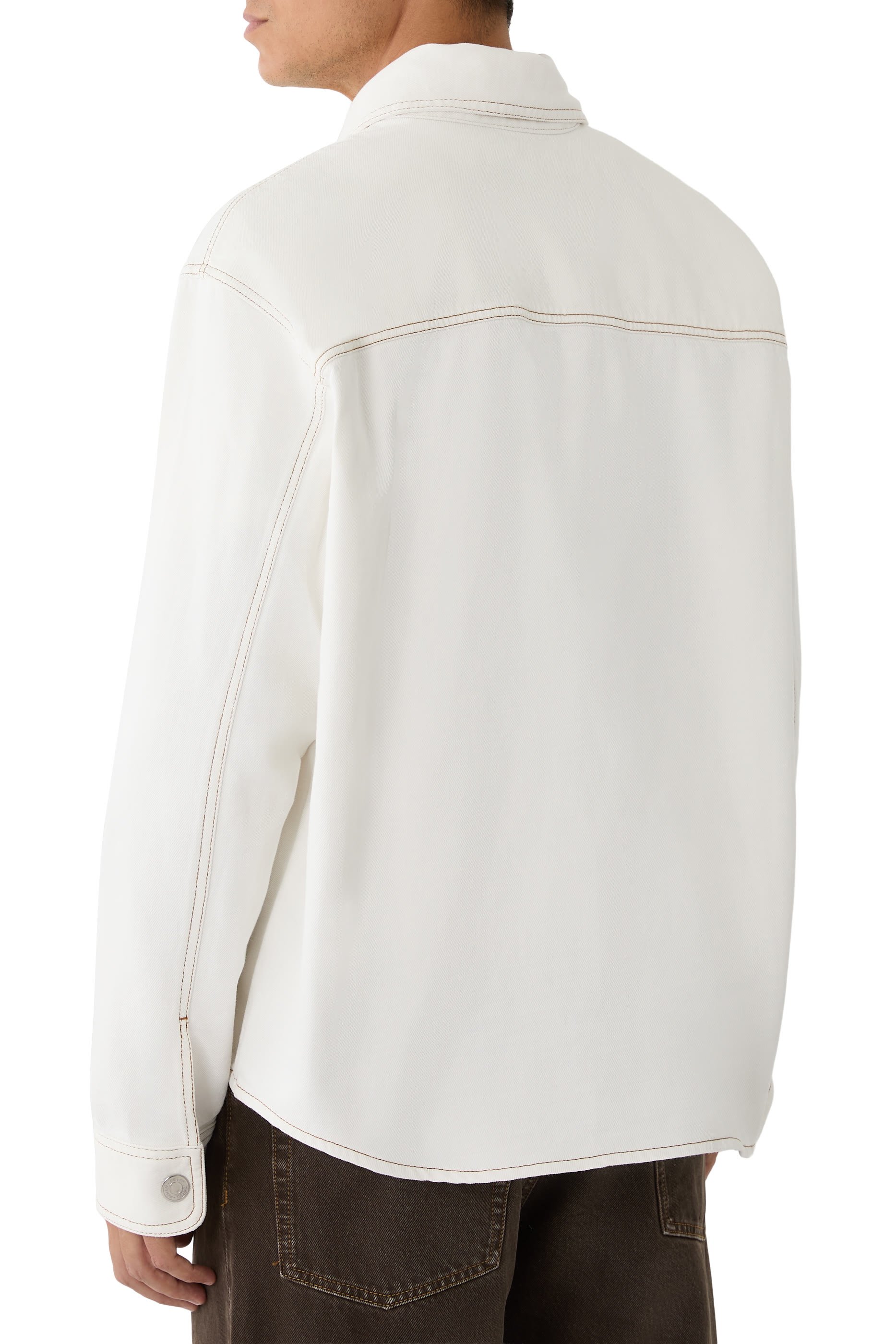 جاكيت بتصميم قميص بياقة مدببة