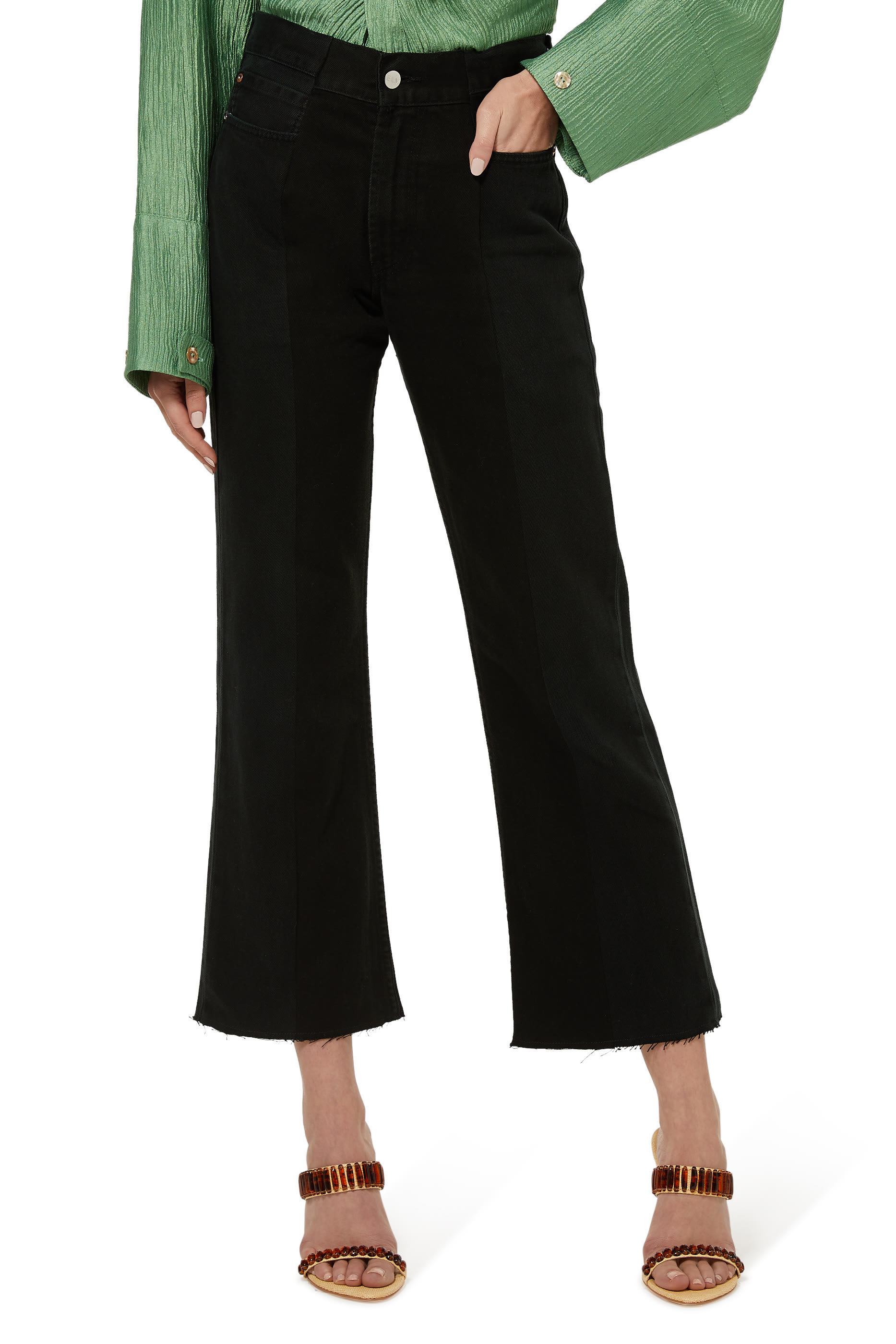 بنطال جينز دينم ذا توين بقصة واسعة