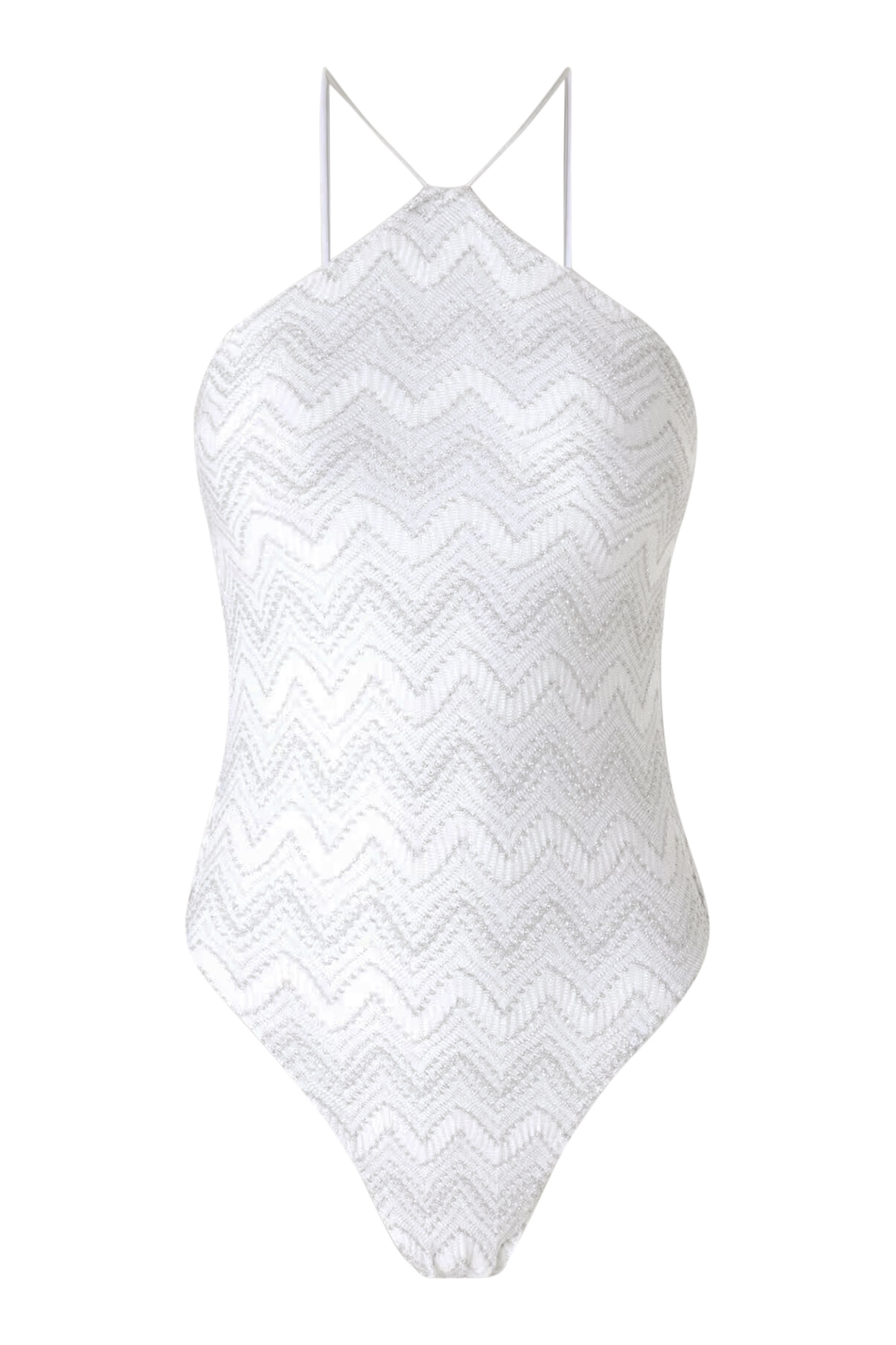 لباس سباحة ماري قطعة واحدة برباط حول الرقبة بنقشة متعرجة راشيل