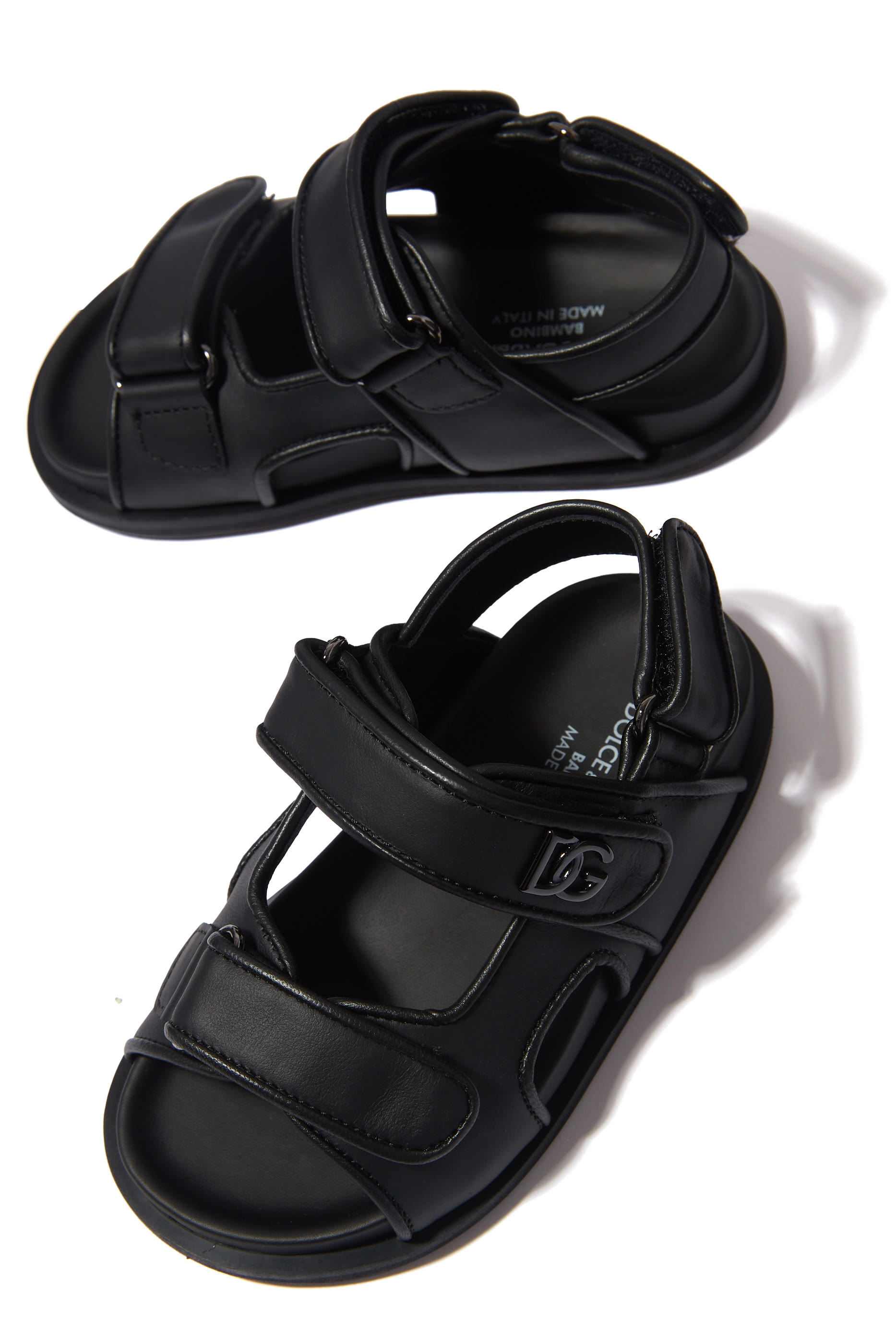 صندل للأطفال بشعار الماركة جلد عجل