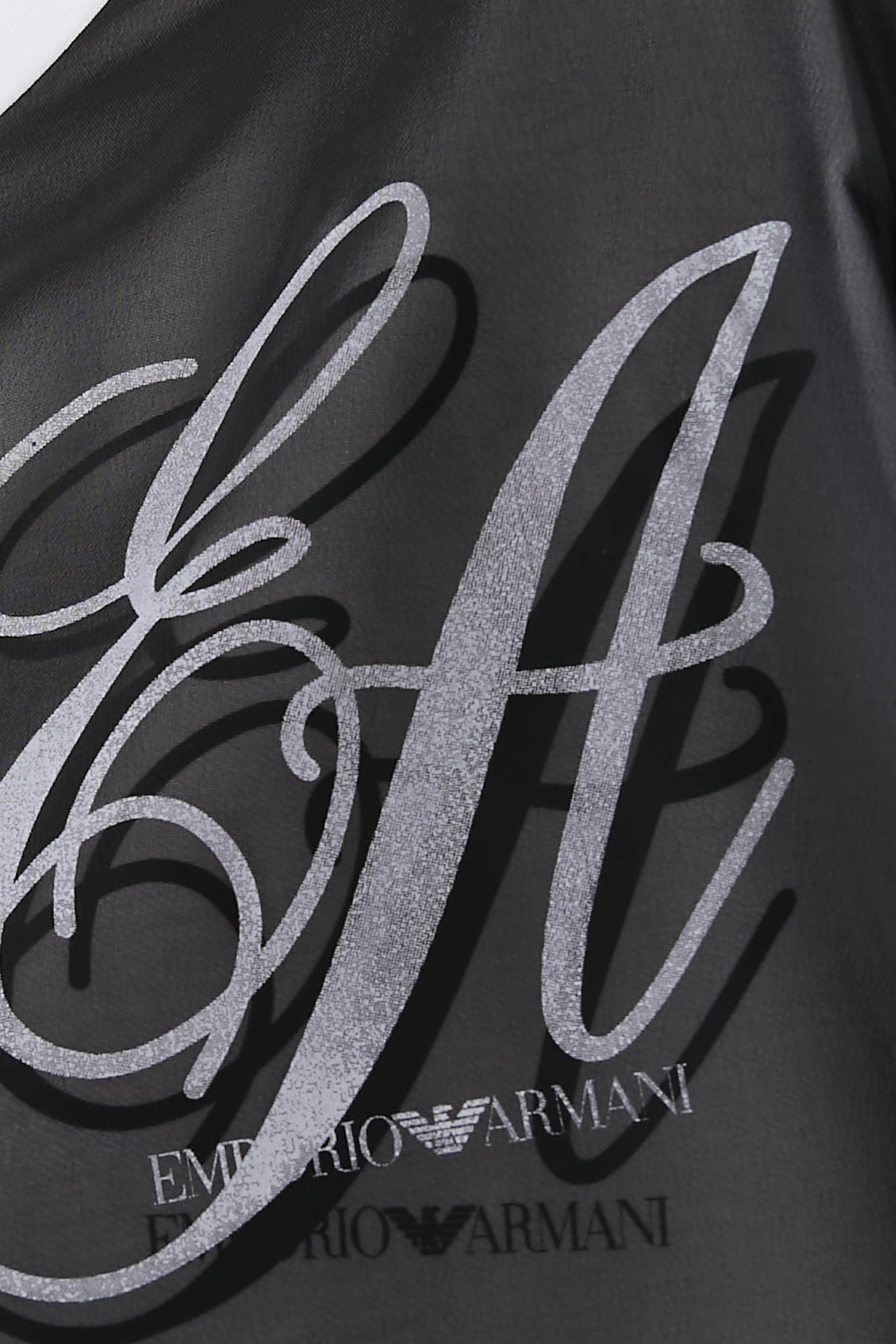 تيشيرت بحشوة شيفون مزين بشعار الماركة قطن جيرسيه