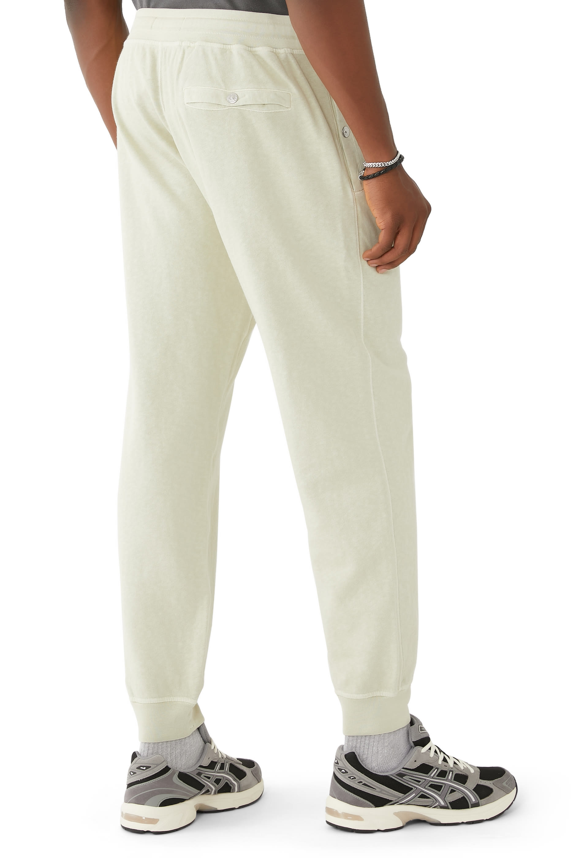 بنطال رياضي صوف وقطن بشعار الماركة