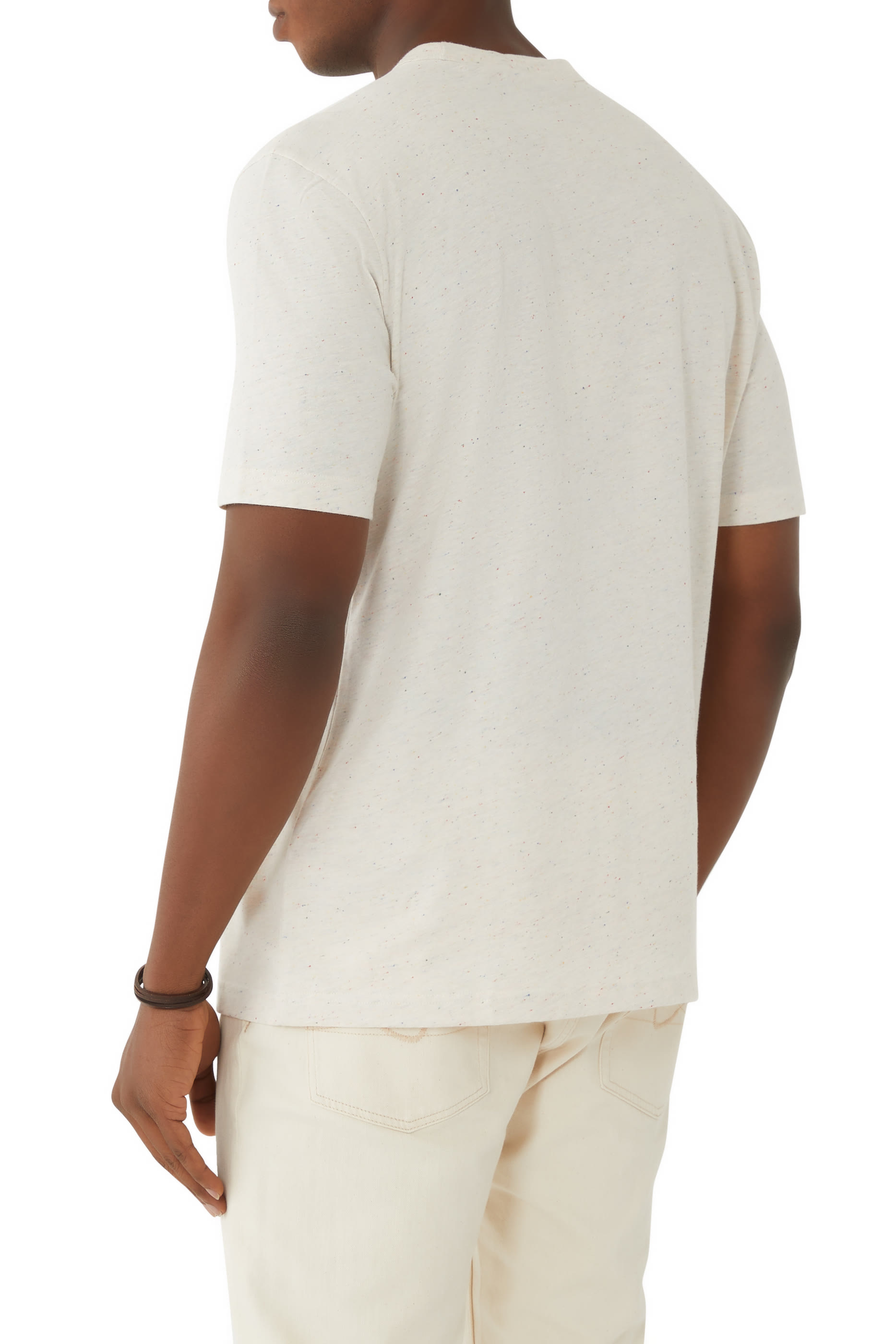 تيشيرت من مزيج قطن بطبعة شجرة نخيل