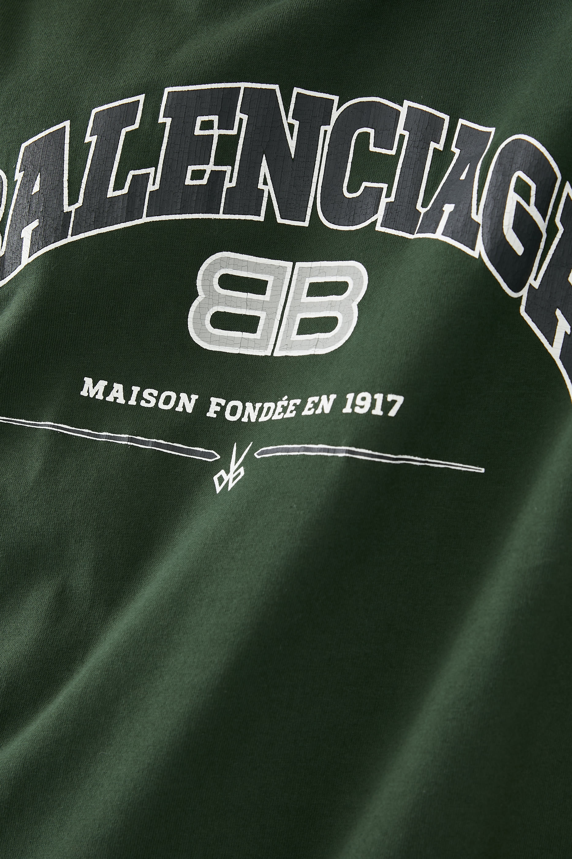 تيشيرت بطبعات شعار ميزون بالنسياغا