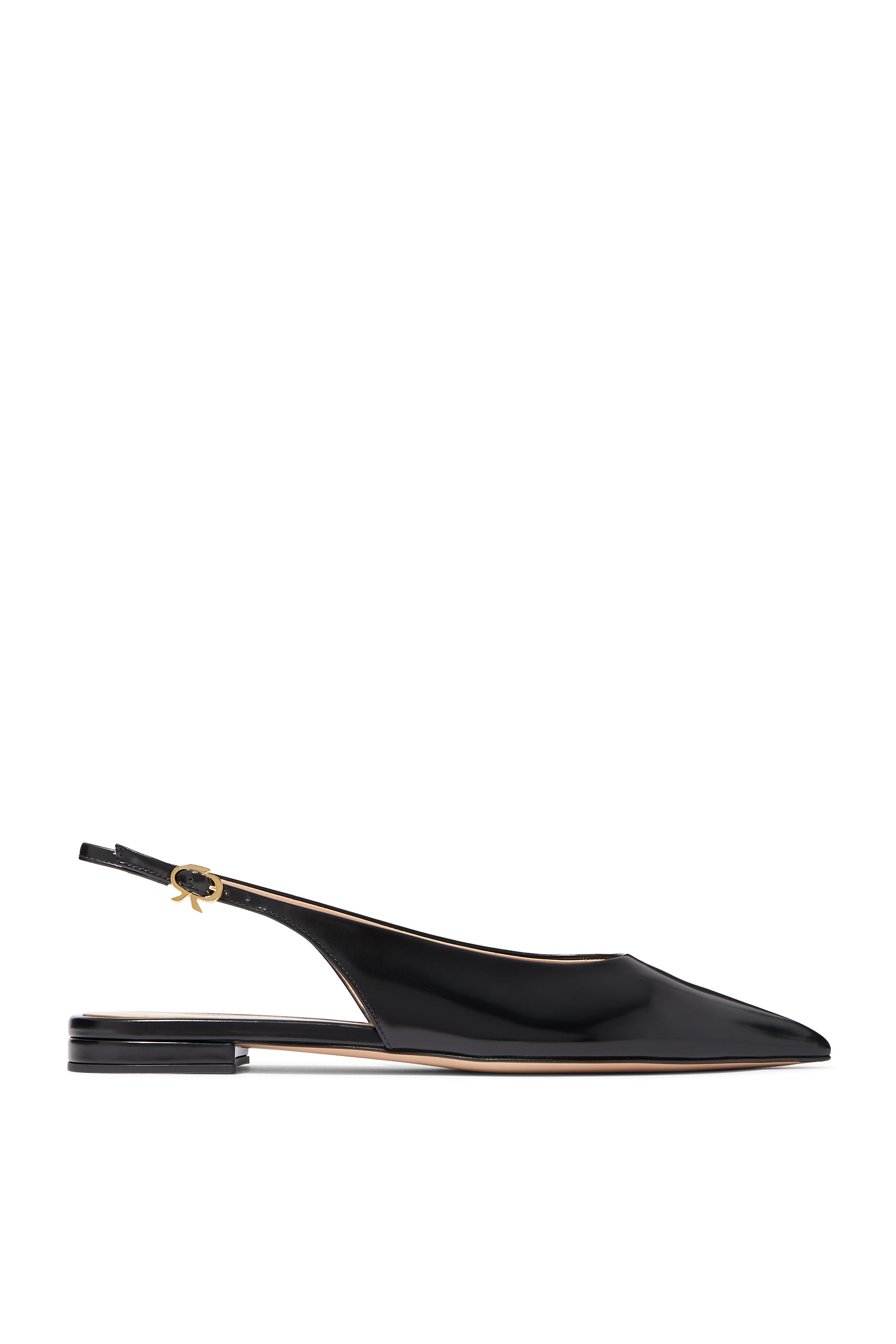 حذاء روبي بنعل مسطح بسير خلفي