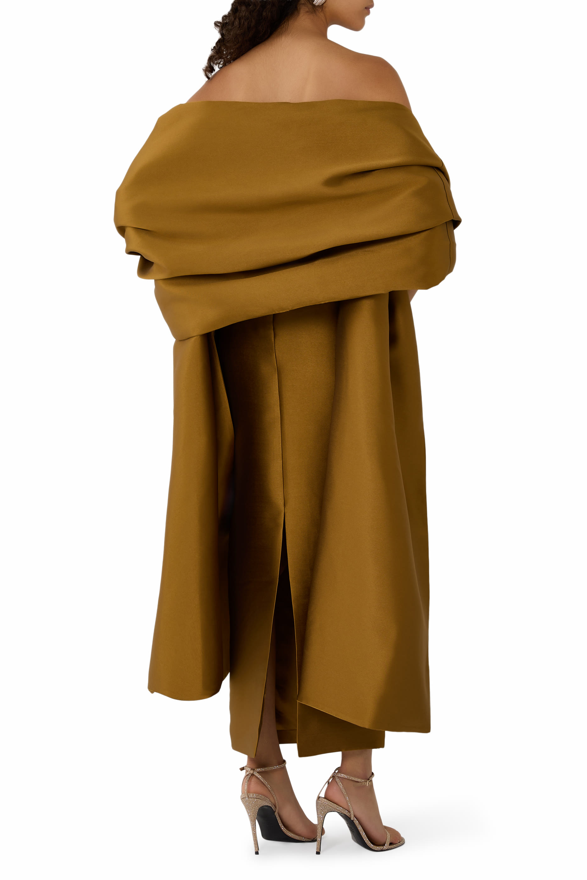 فستان رينيه بطول الكاحل بشال