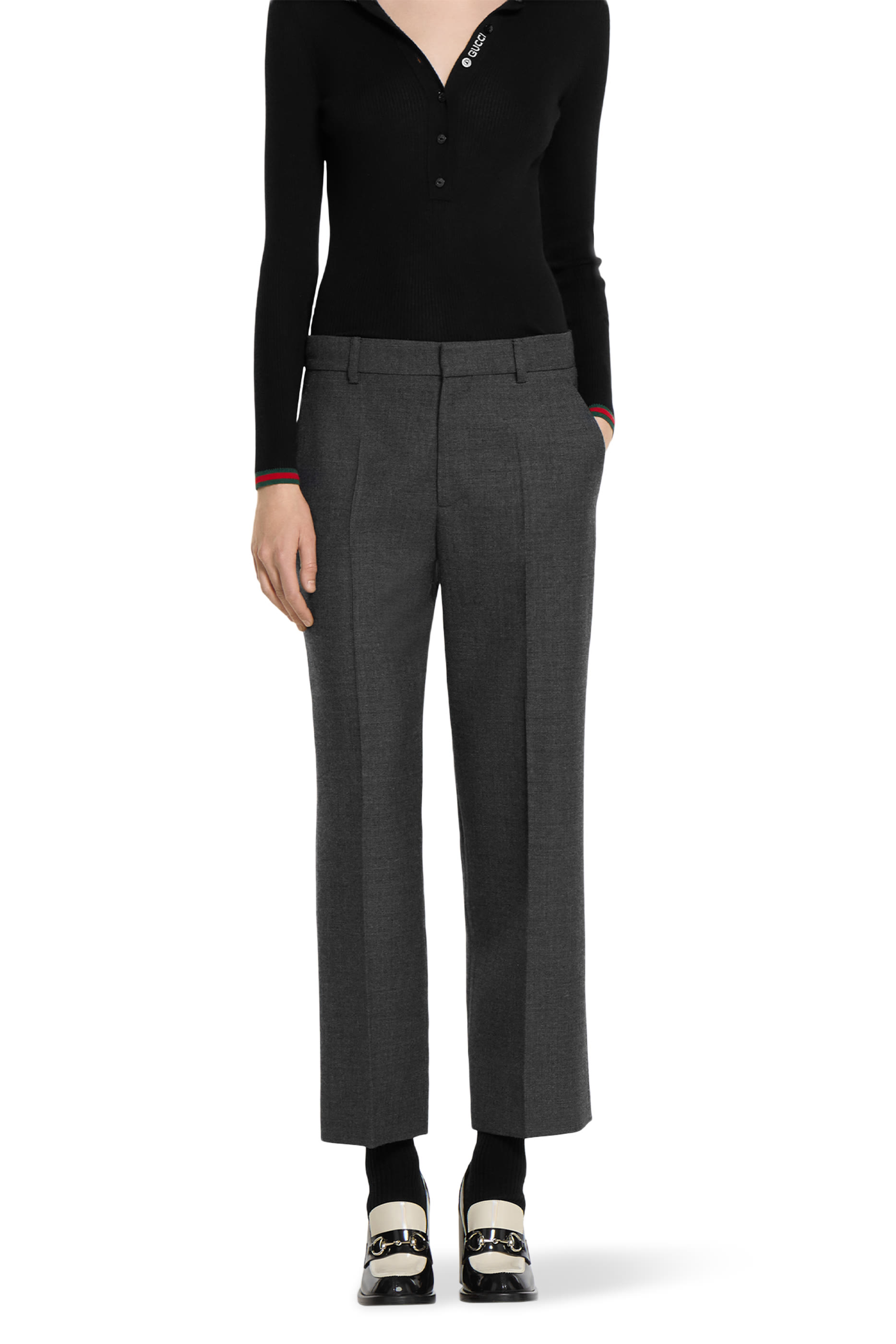 Wool Grisaille Pants 