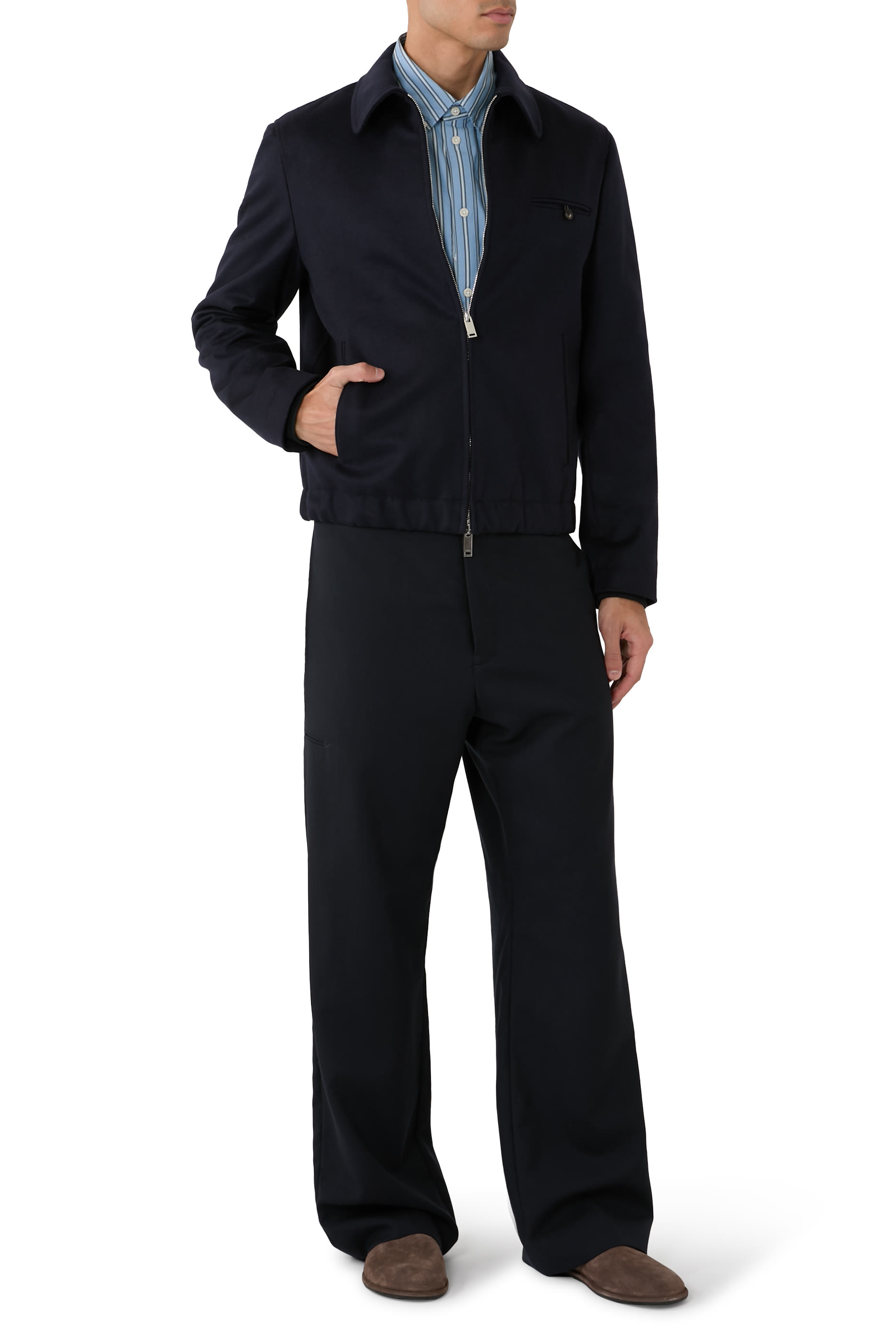 جاكيت بومبر صوف وكشمير بريمو