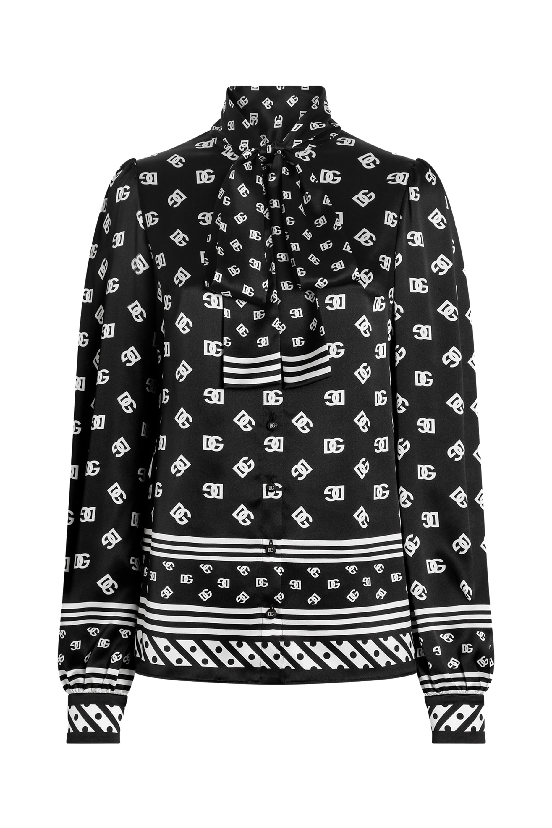 قميص مزينة كليا بنقشات شعار الماركة