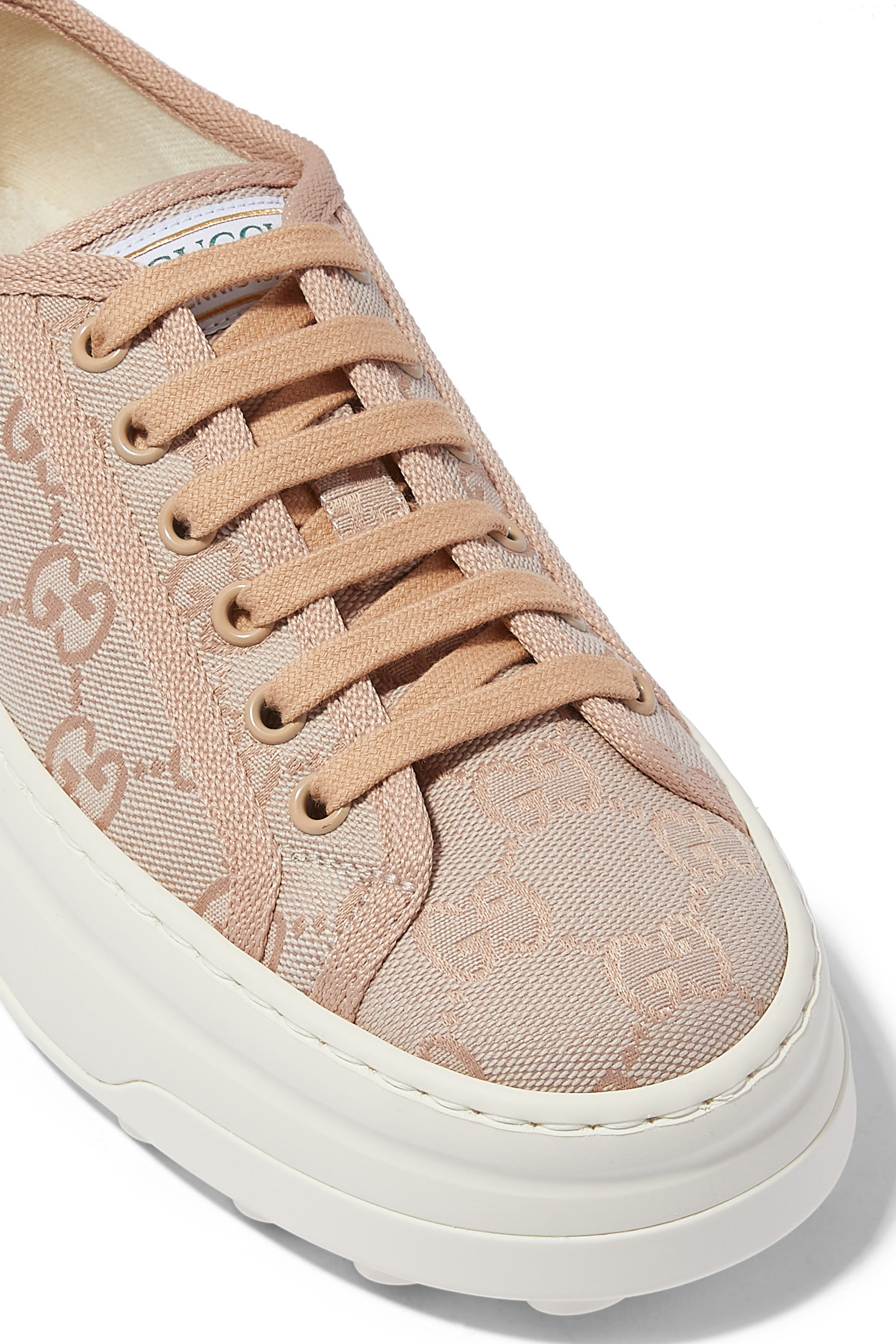 سنيكرز أوريجينال قماش قنب بنقشة حرفي شعار الماركة