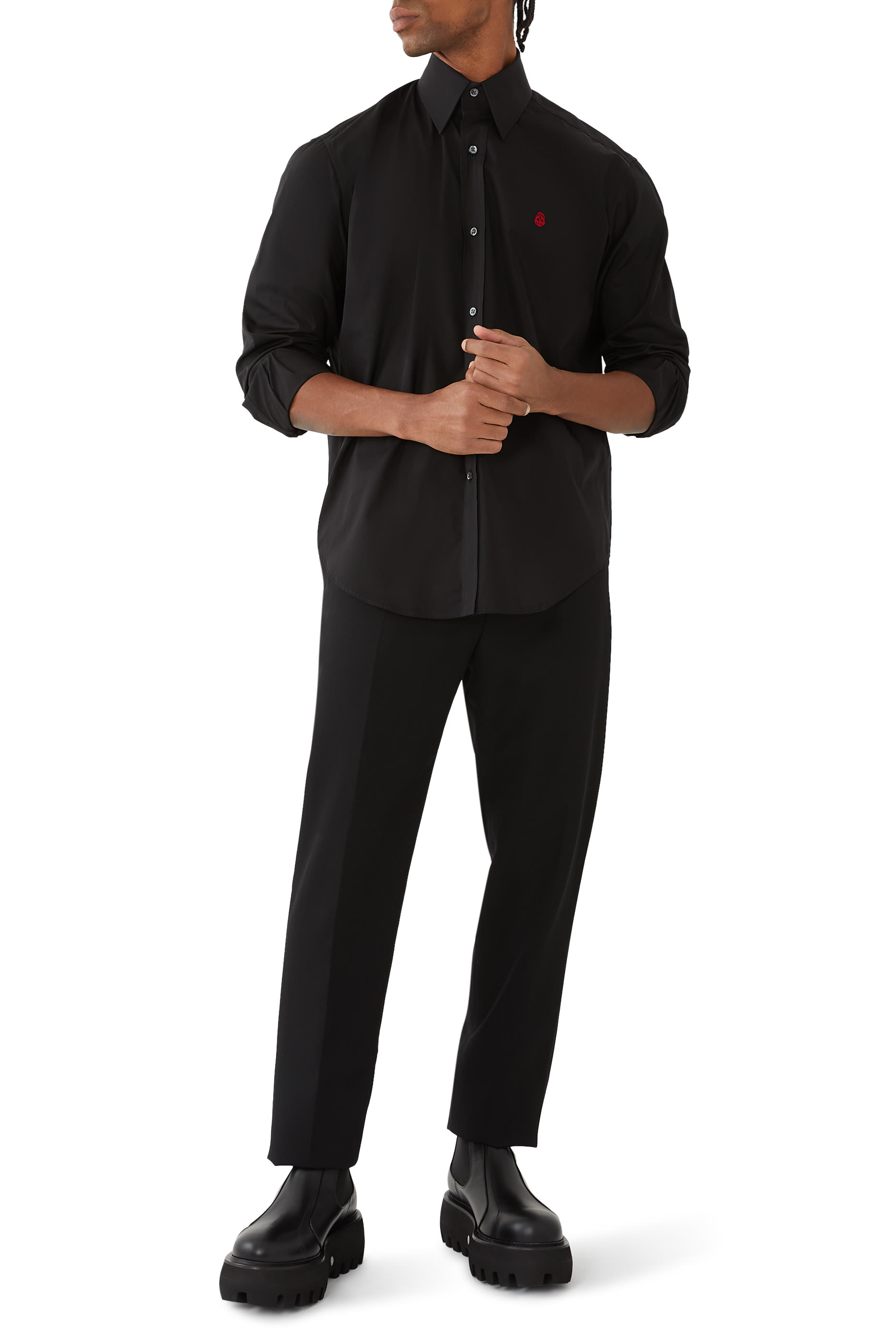 تيشيرت مزين بتطريز جمجمة