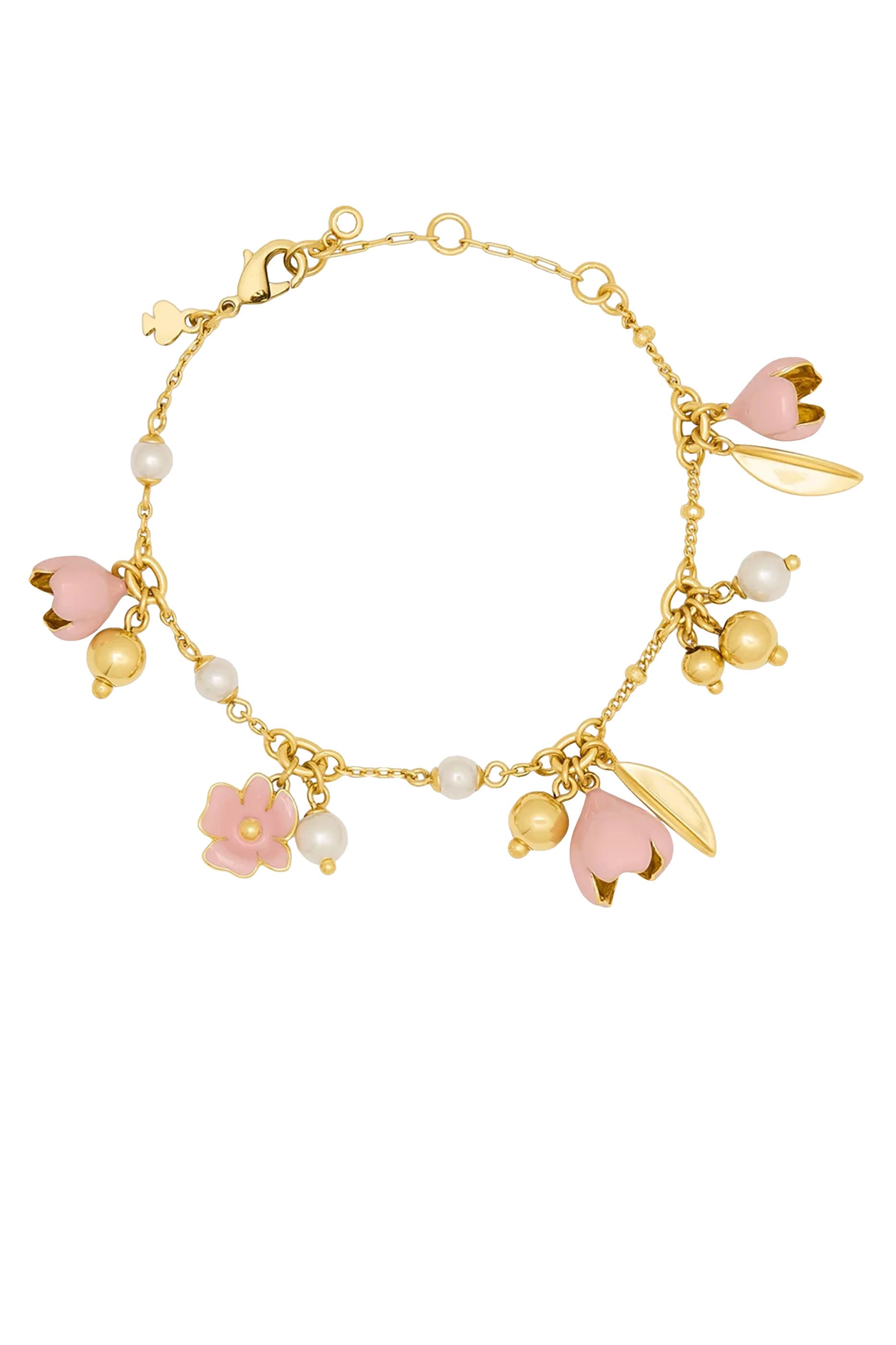 سوار بحلي على شكل زهرة زجاج ومينا 