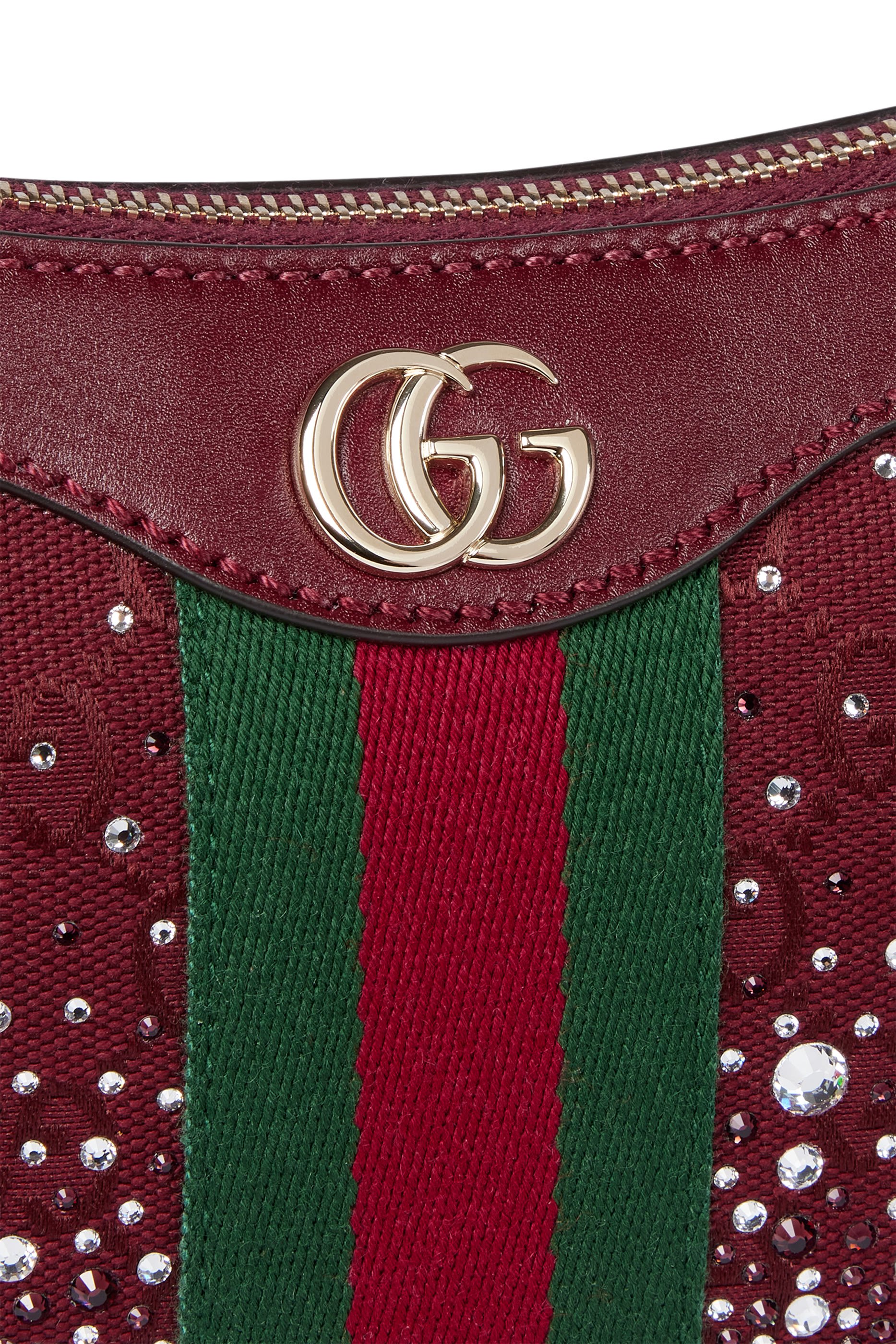 حقيبة كتف أوكتافيا صغيرة مزينة بكريستال