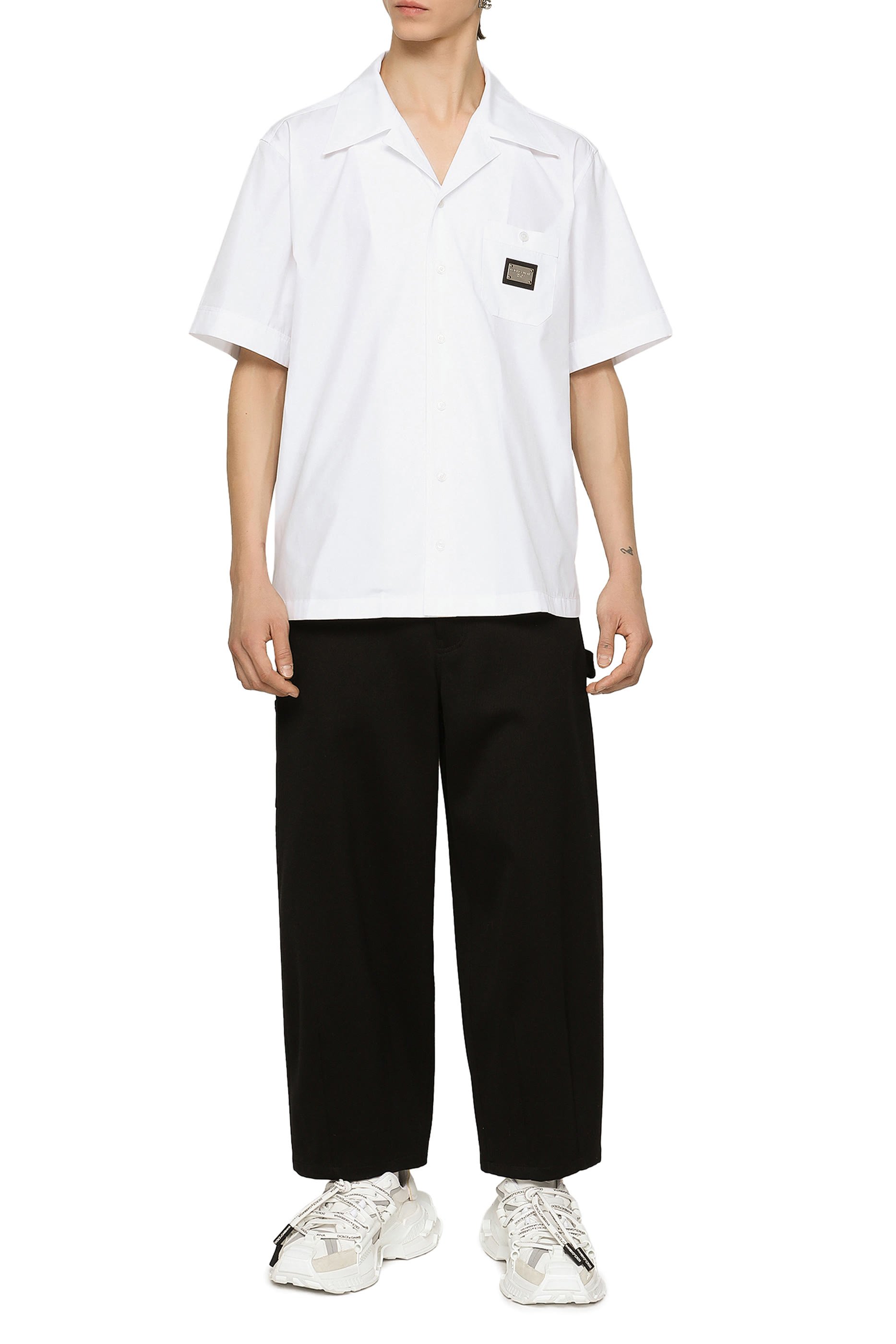 قميص هاوايان بشعار الماركة قطن