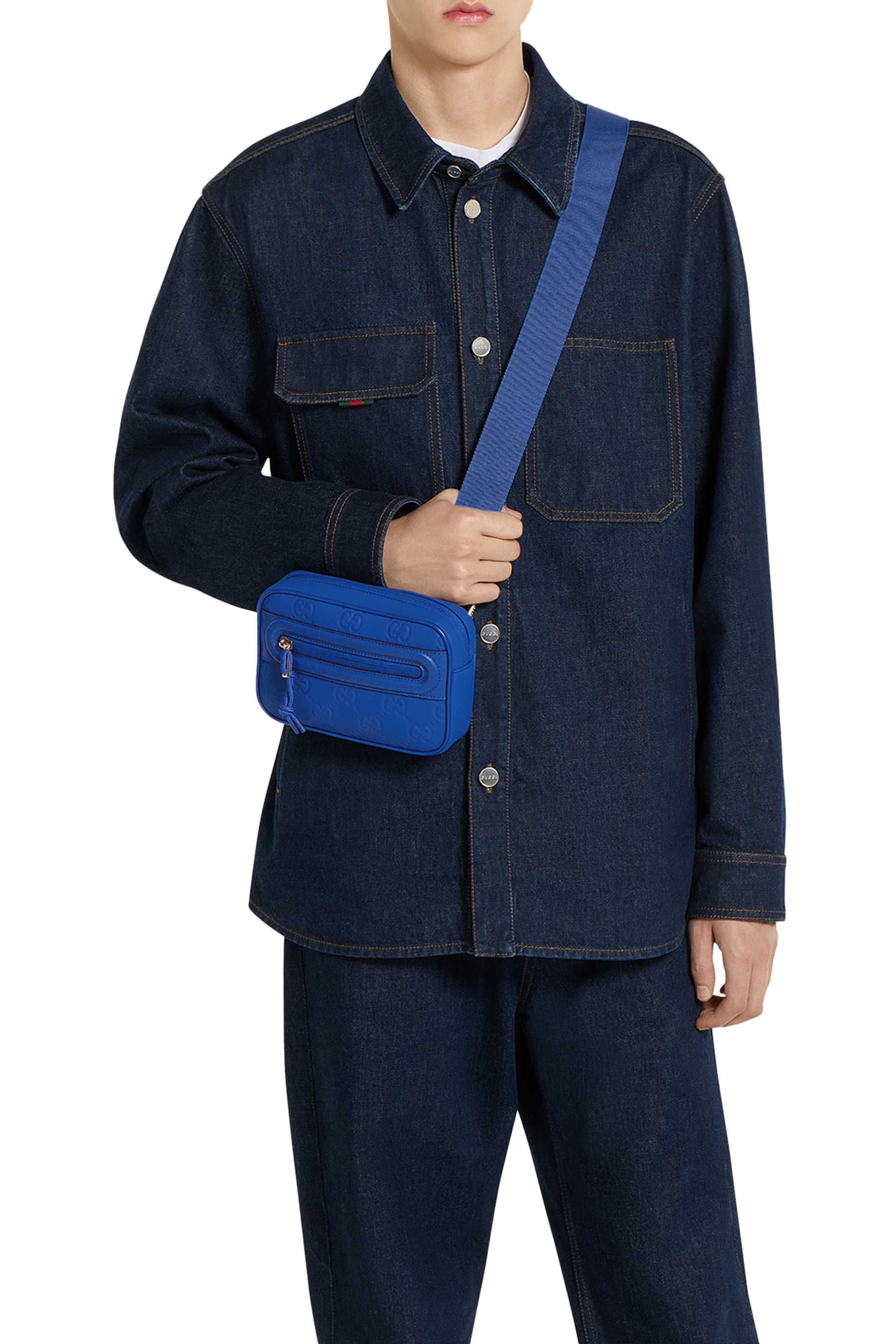 حقيبة ايدج سلينغ صغيرة بشعار الماركة