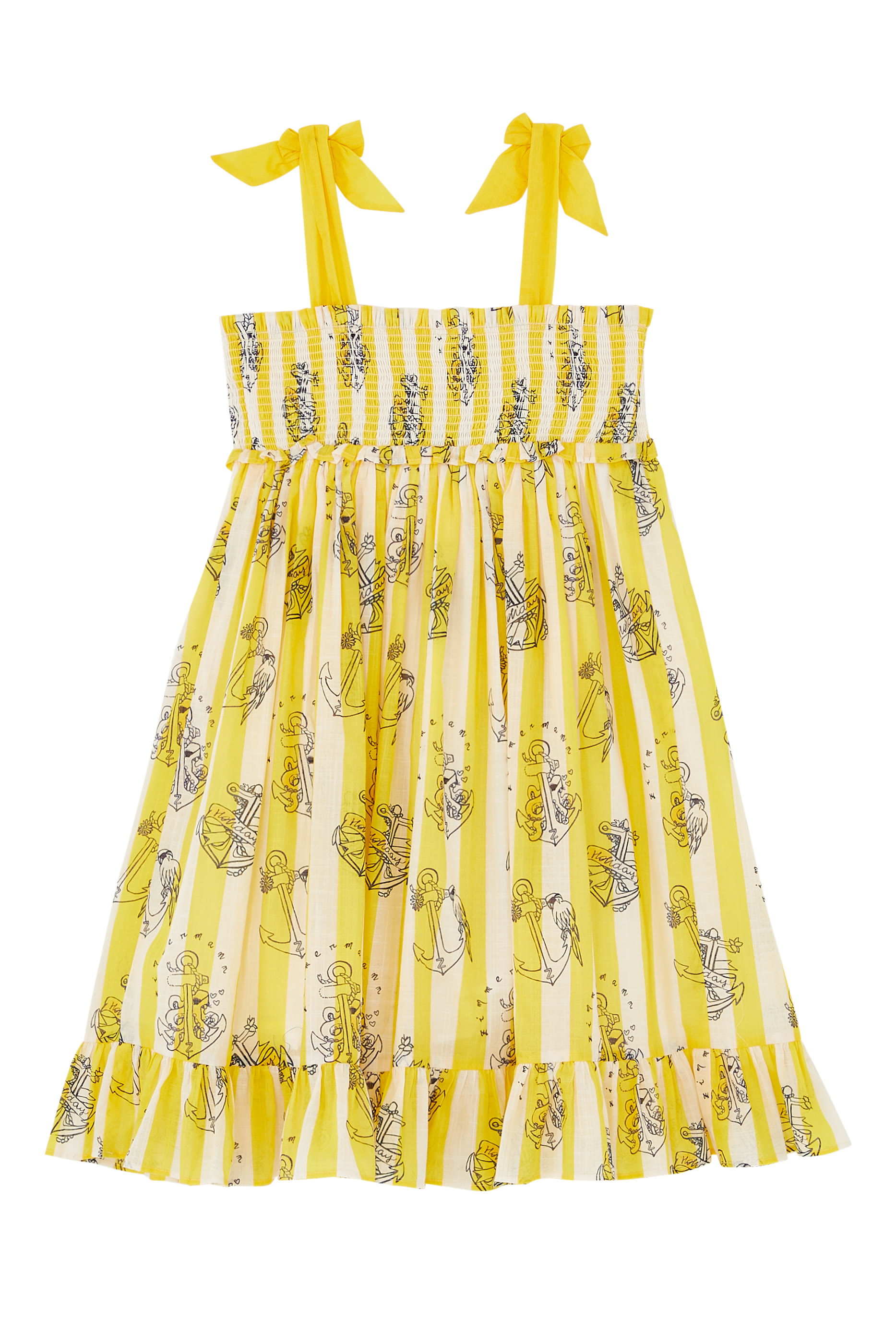 فستان الايت بكشكش للأطفال