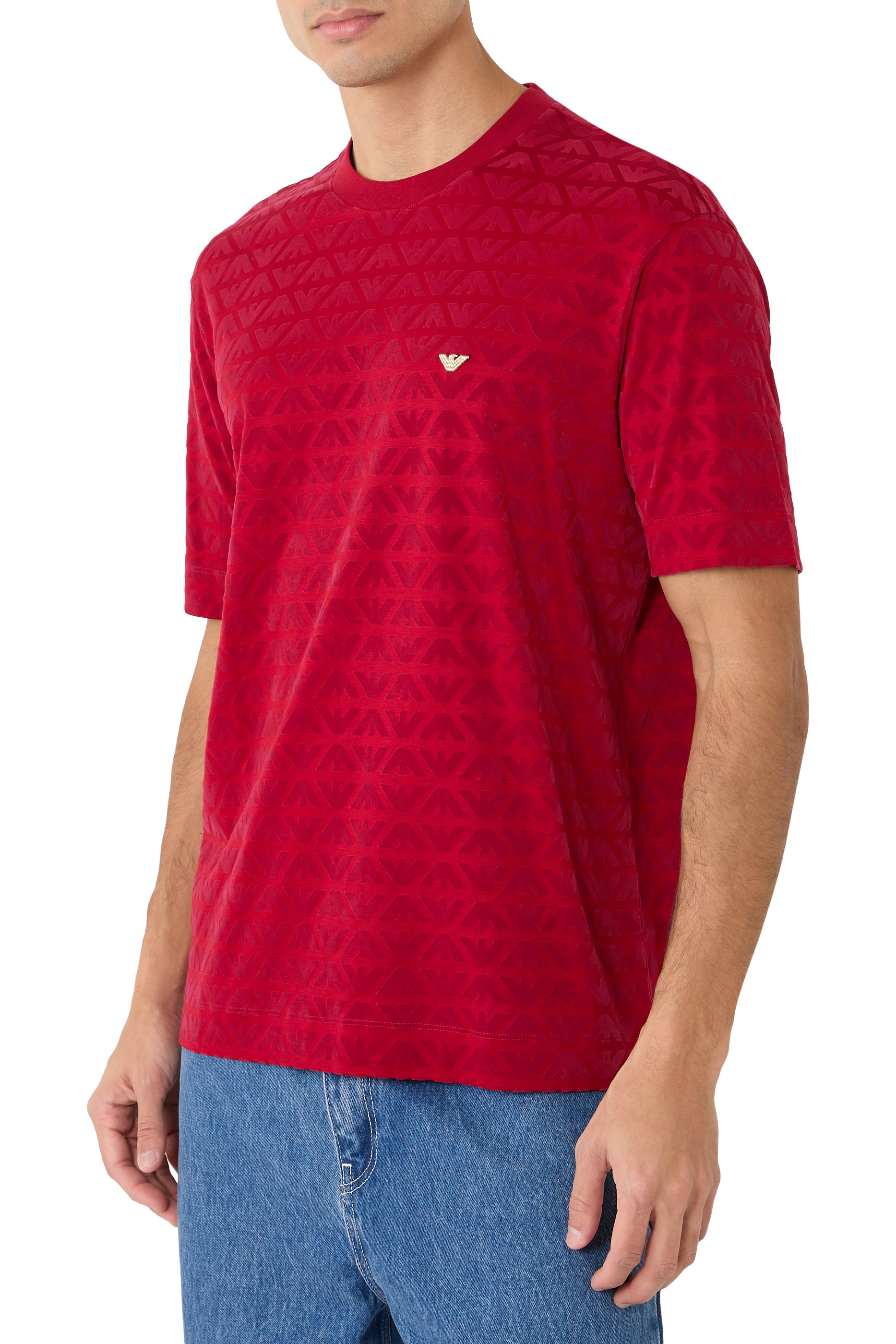 تيشيرت لونار بنقشة نسور مزيج ليوسيل جيرسيه للسنة الجديدة