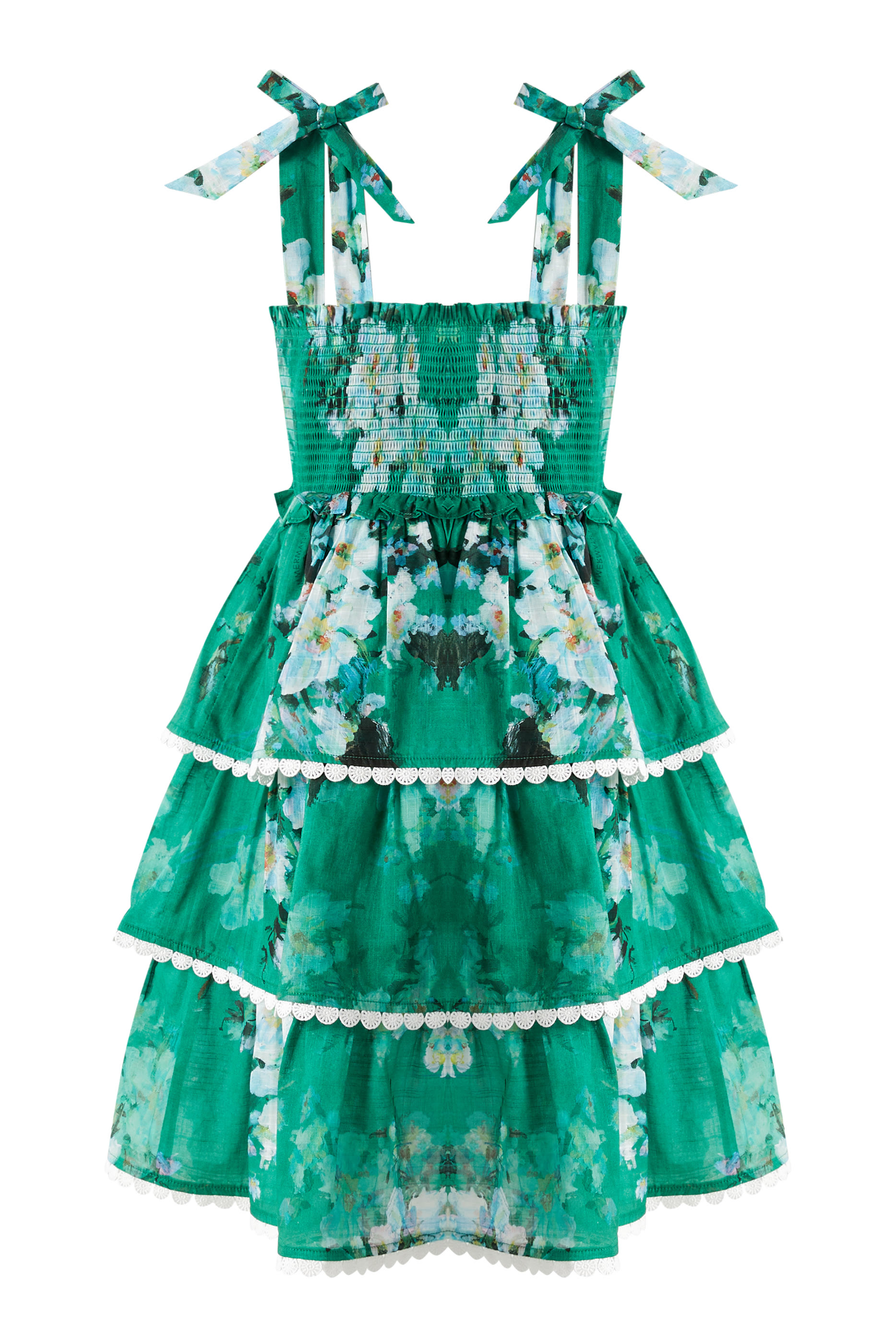 فستان إيفرلي بطبقات كشكش