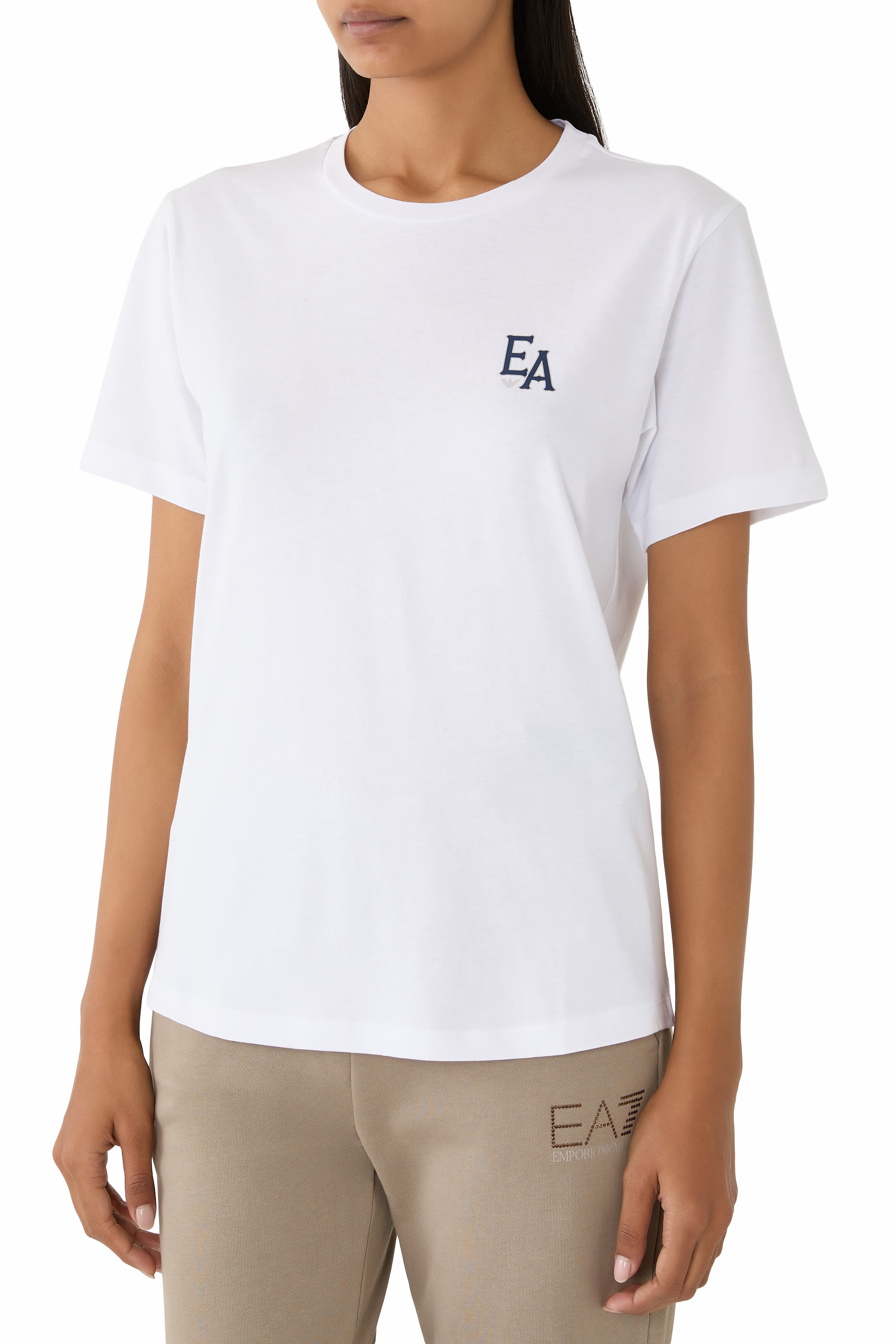 تيشيرت بنقشة شعار الماركة جيرسيه