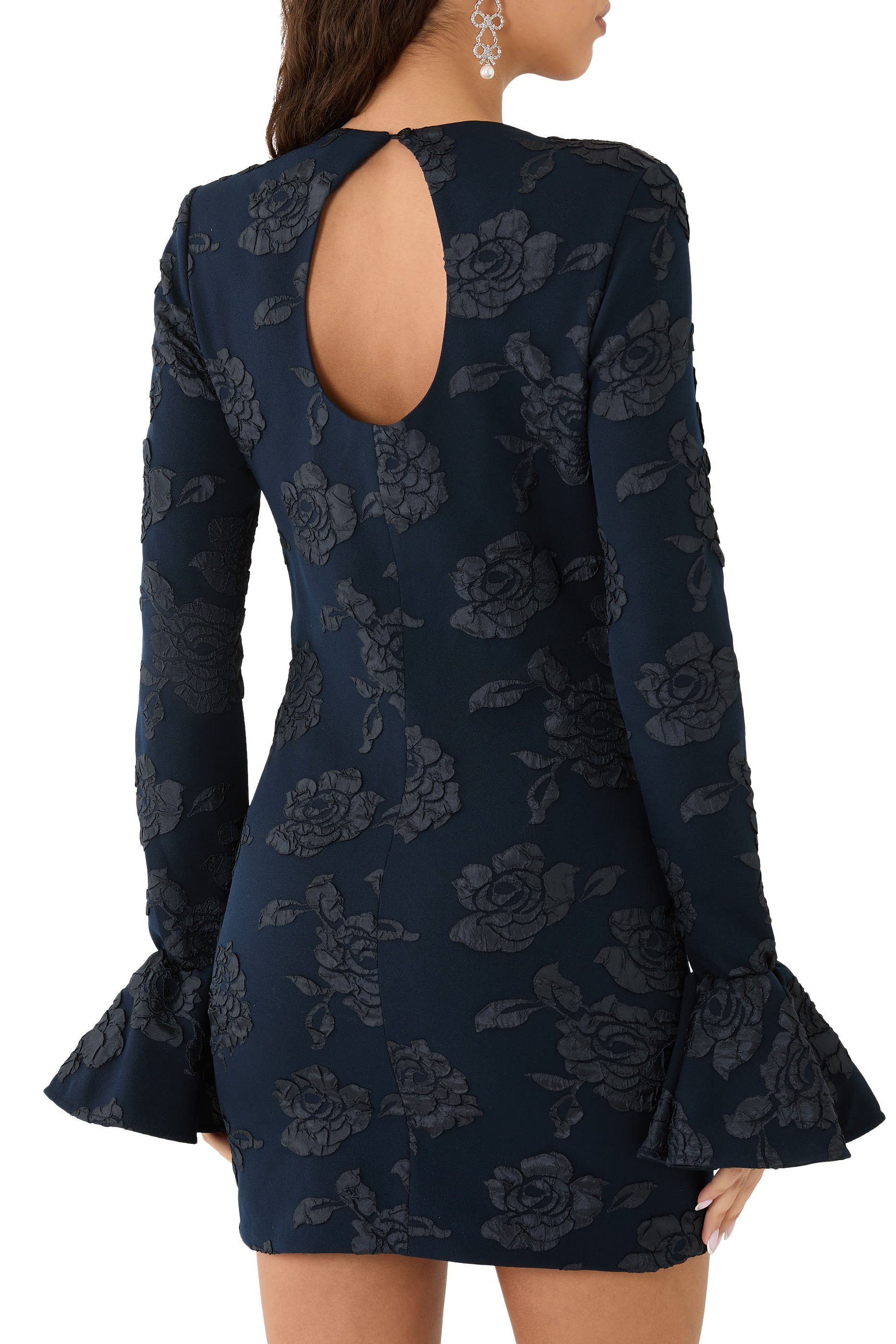 فستان قصير جاكار