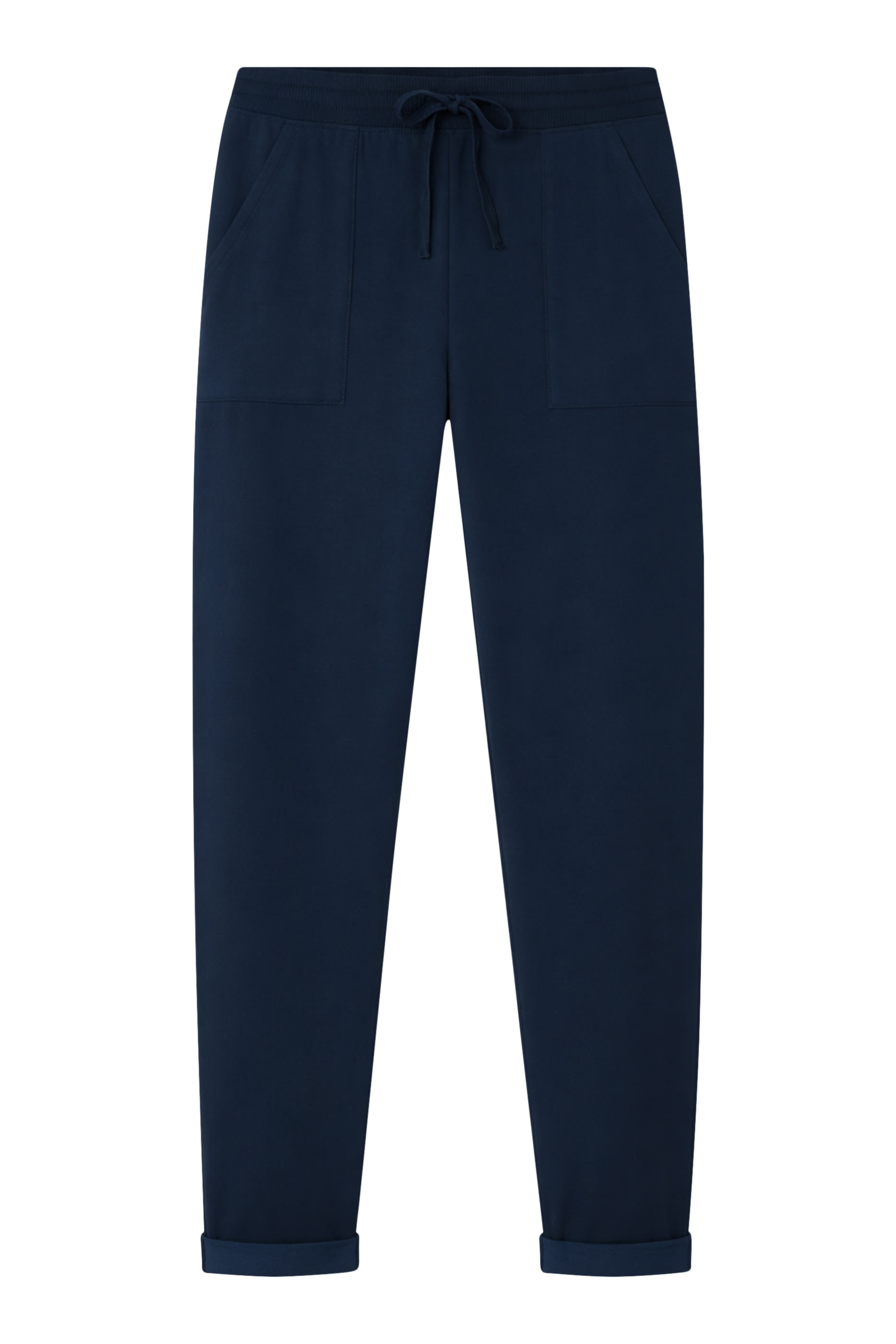 بنطال رياضي بأساور مطوية وطبقة داخلية صوف