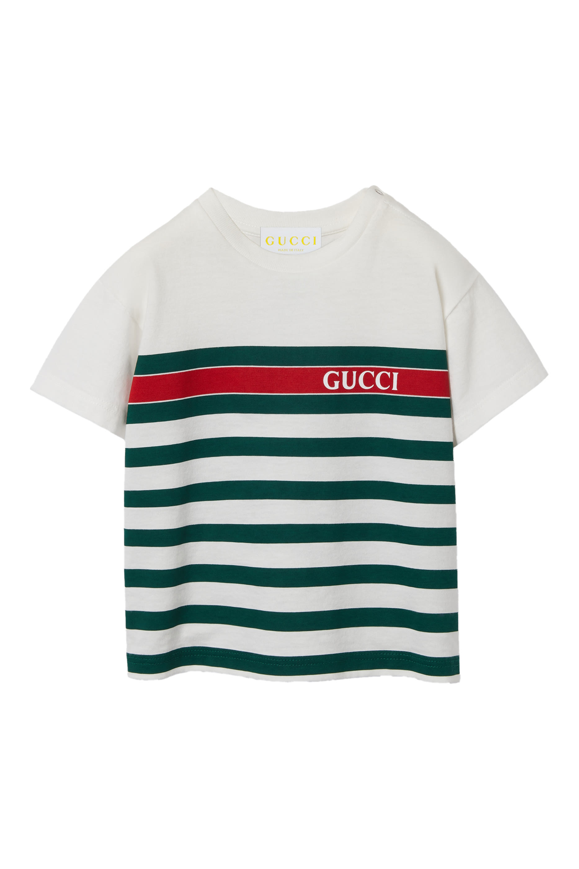 تيشيرت بشعار الماركة قطن للأطفال