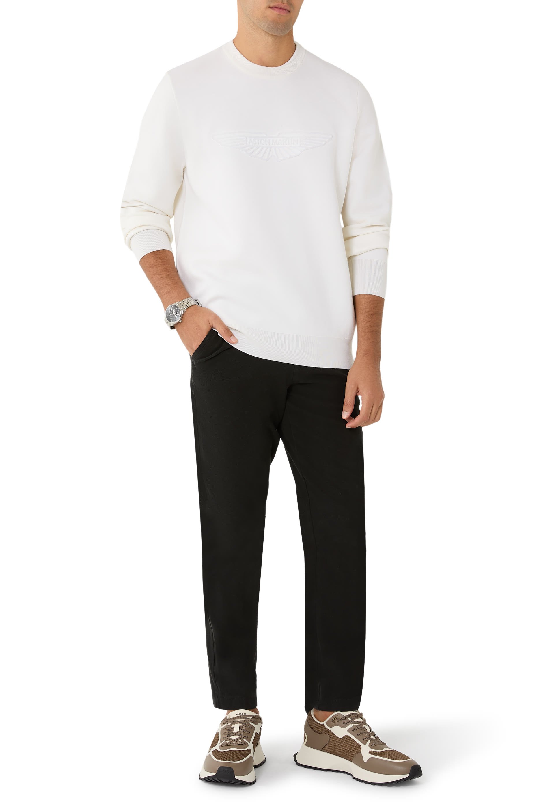 كنزة اكس ال-إليكتريكو بتطريز شعار الماركة