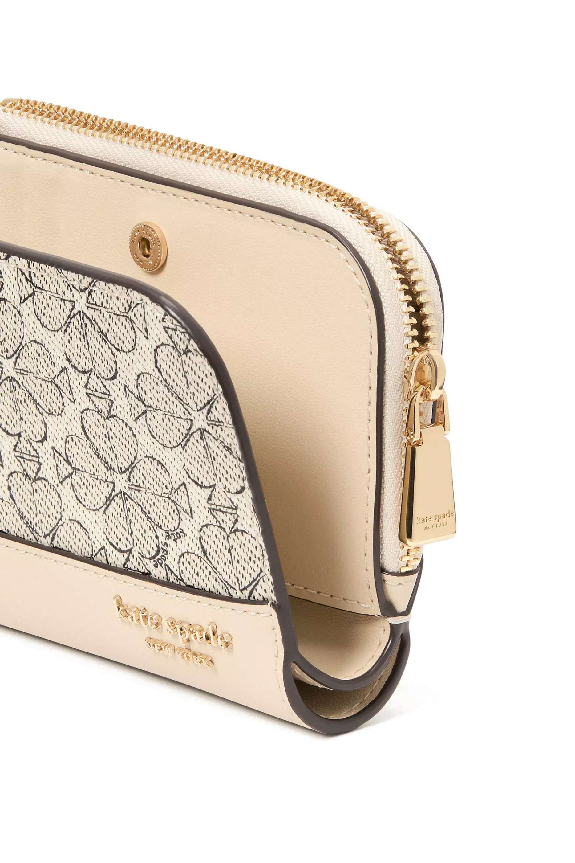 محفظة صغيرة بنقشة زهور وقلوب بستوني