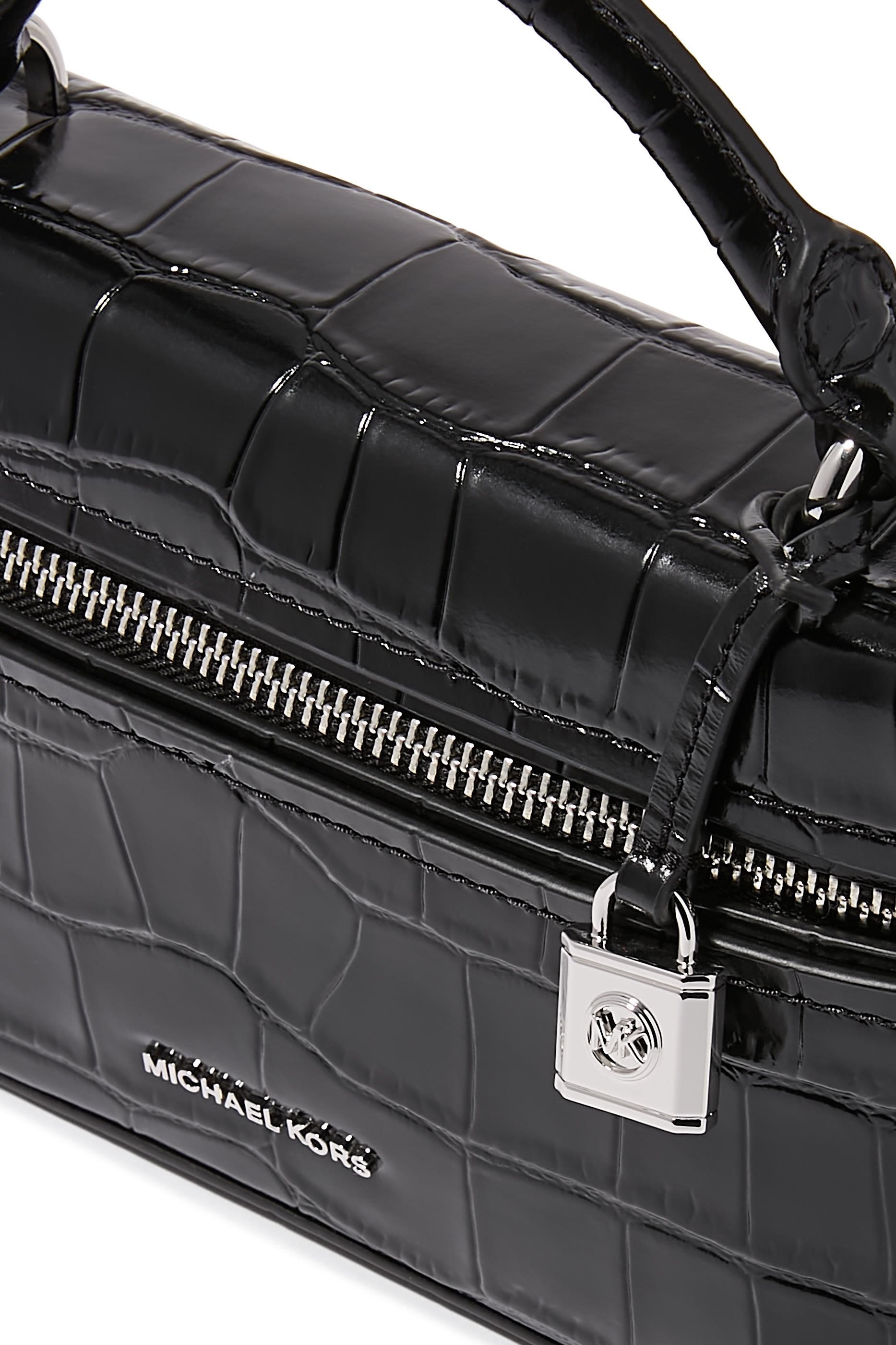 حقيبة جانا كروس بودي صغيرة جدا بنقشة جلد التمساح جلد