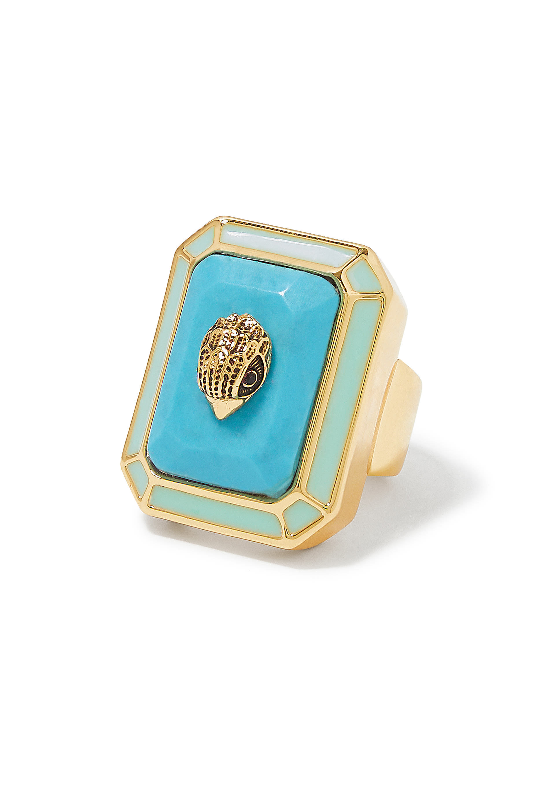 خاتم كوكتيل مزين بمينا