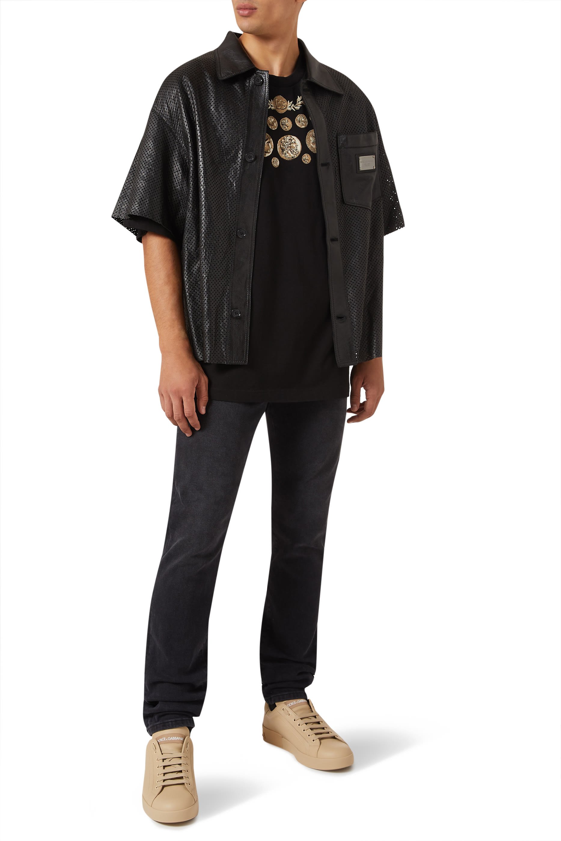 بنطال جينز مطاطي بقصة ضيقة