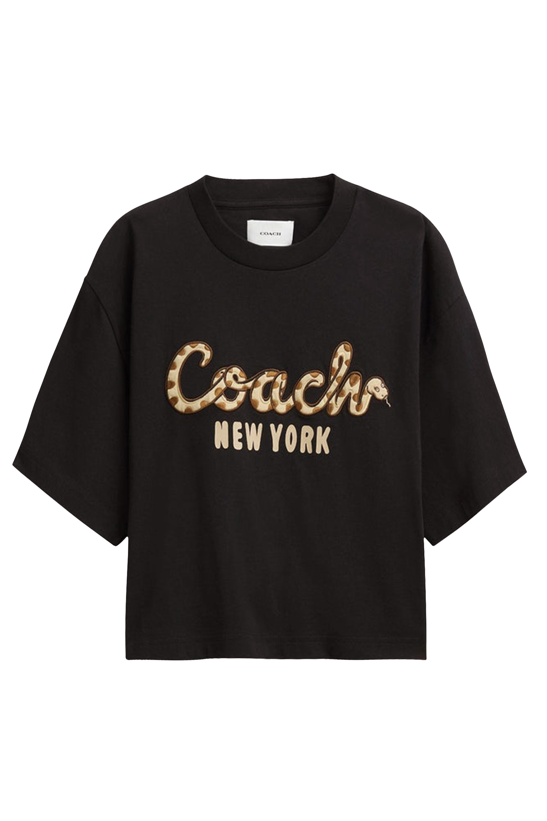 تيشيرت بقصة قصيرة بطبعة ثعبان للعام الجديد