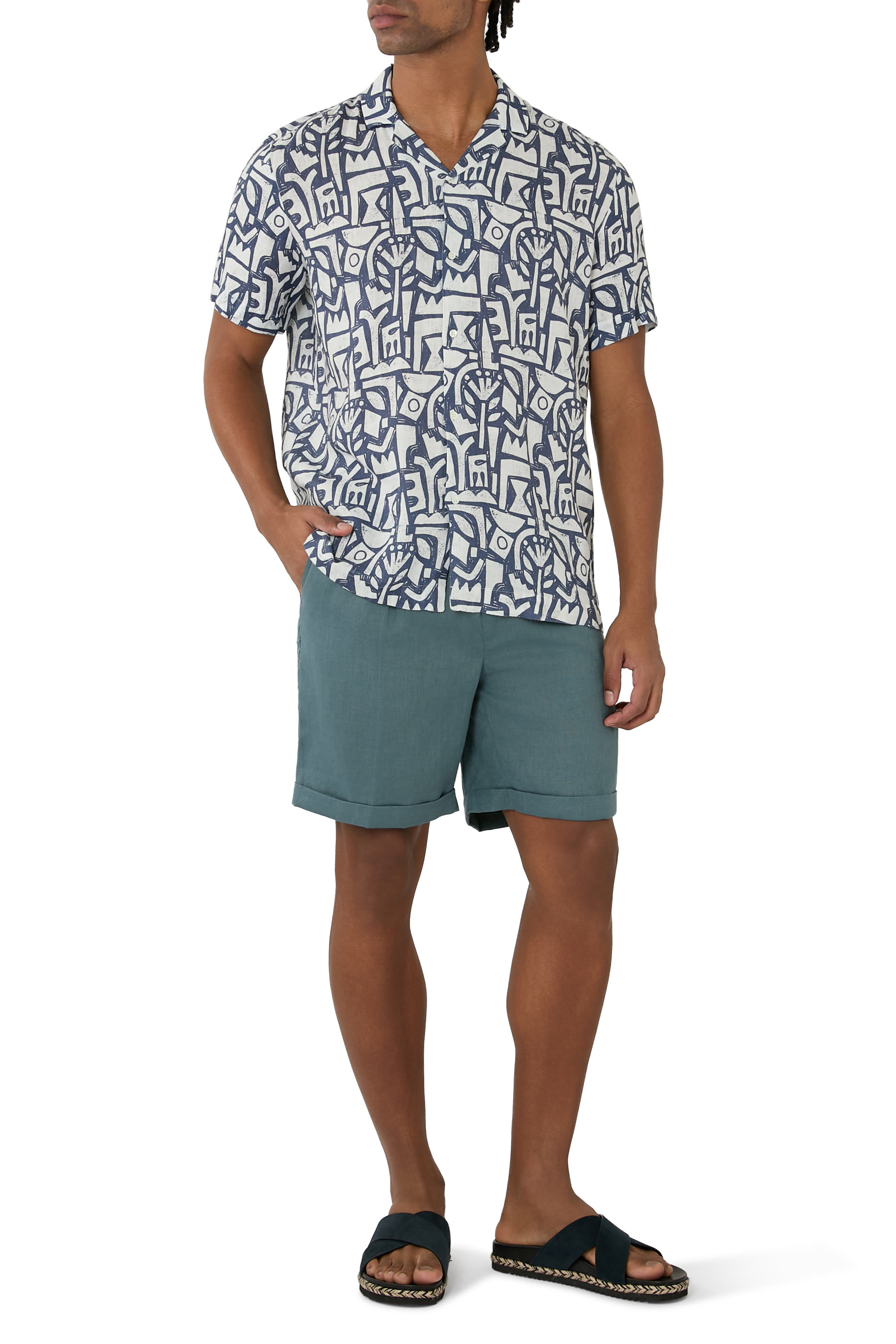 شورت سي سايد كتان