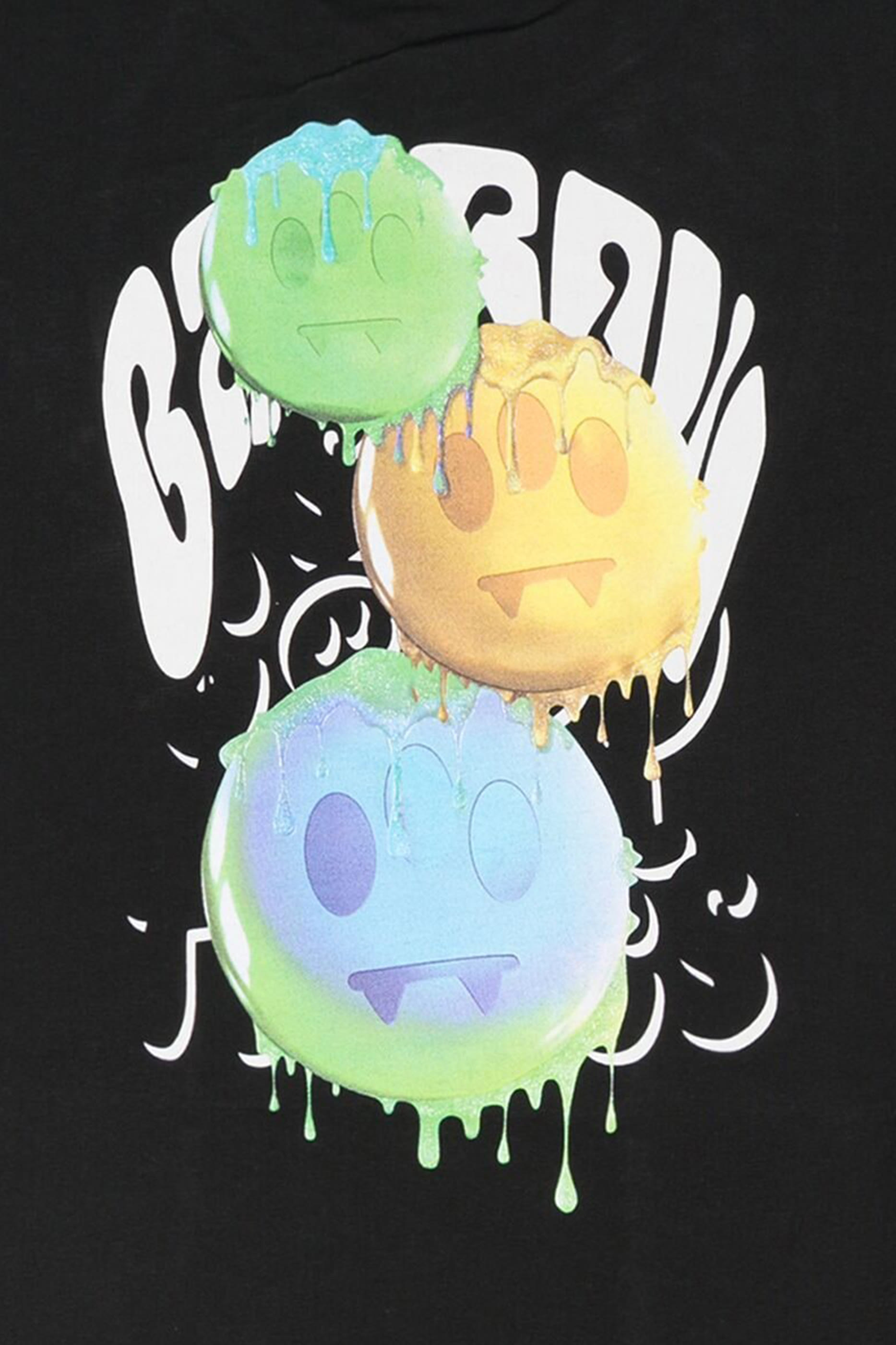 تيشيرت بطبعة وجه ضاحك بثلاث عيون قطن للأطفال