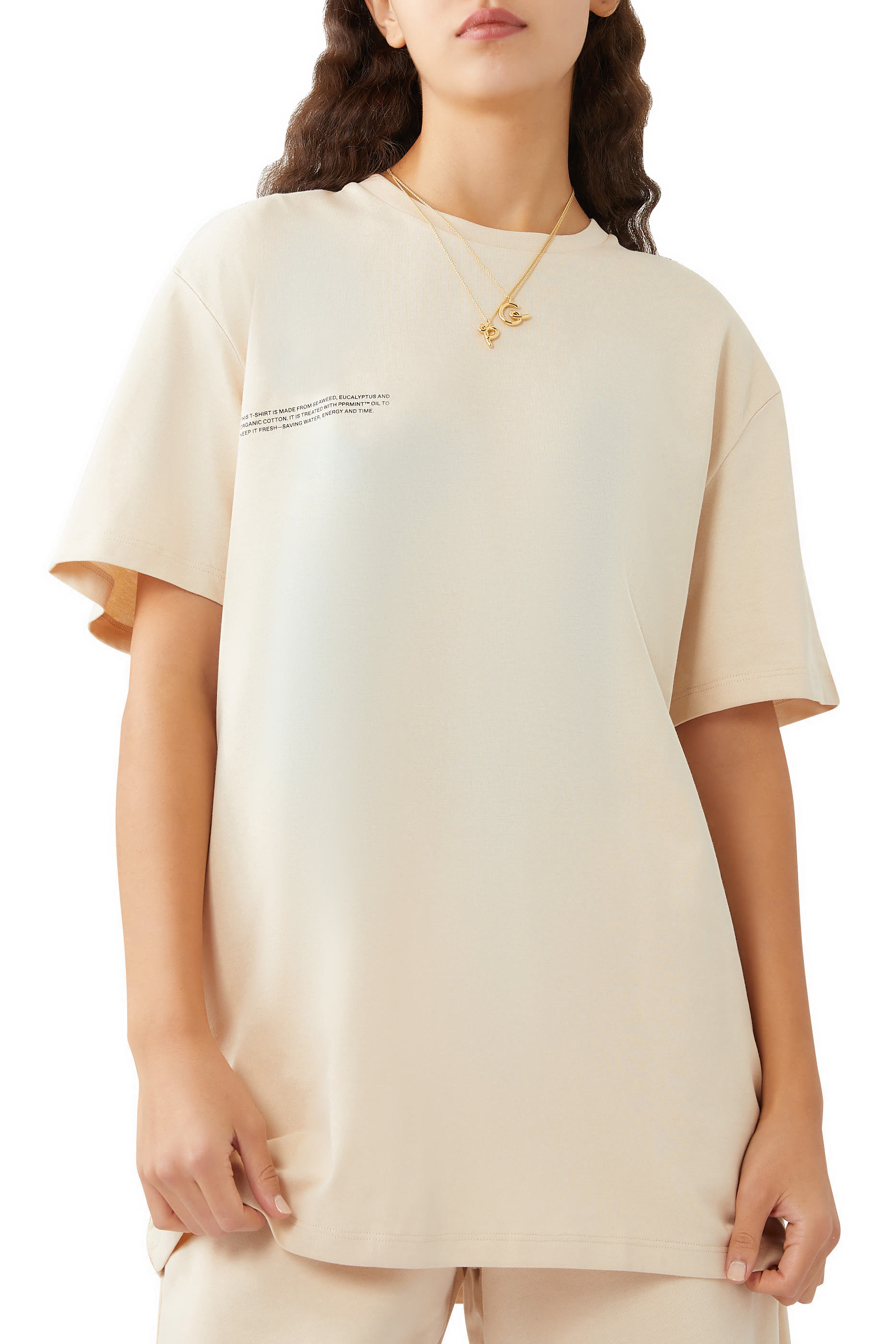 تيشيرت قطن عضوي بألياف الأعشاب البحرية