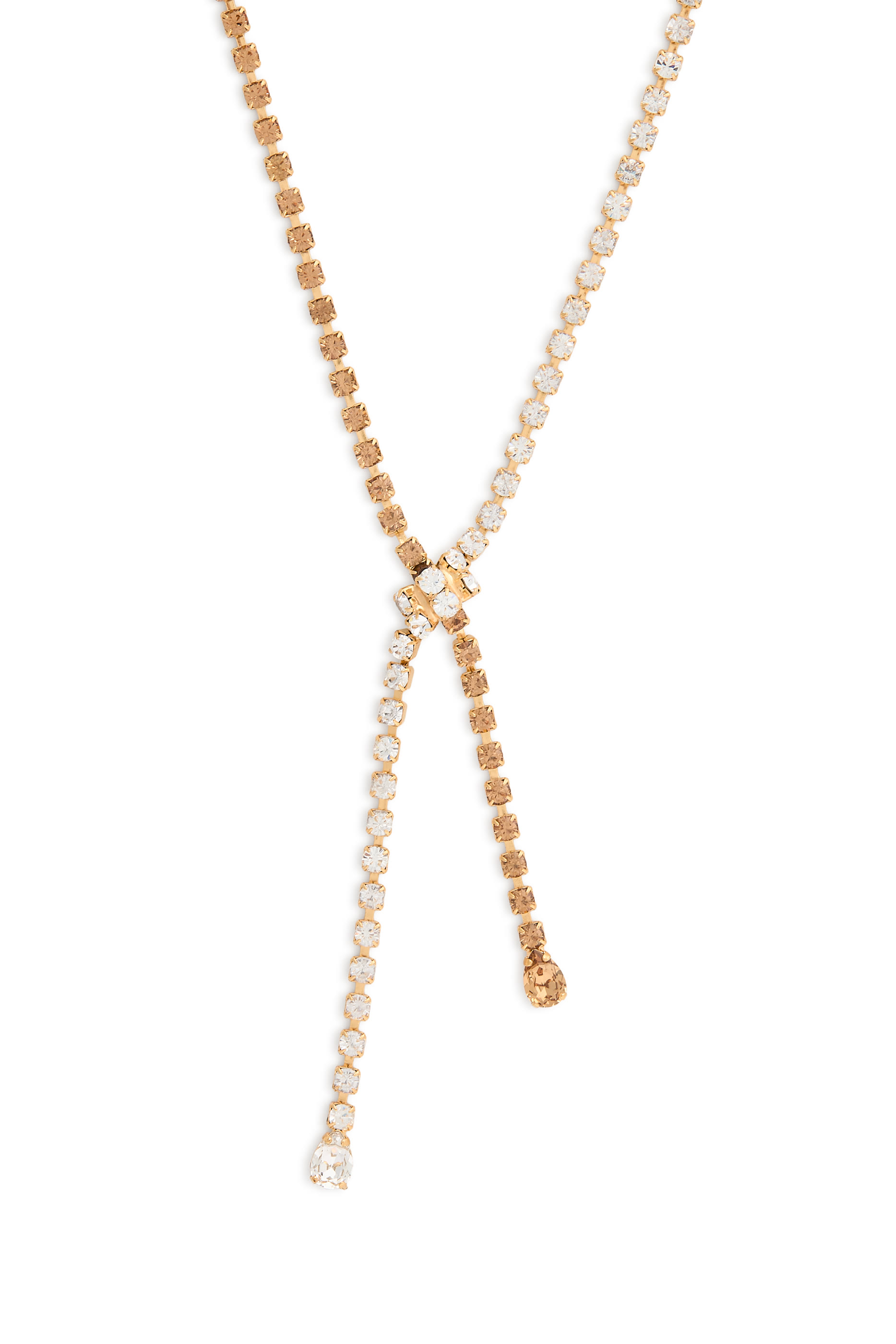 قلادة إيفيت مطلية بالذهب عيار 18 قيراط والروديوم