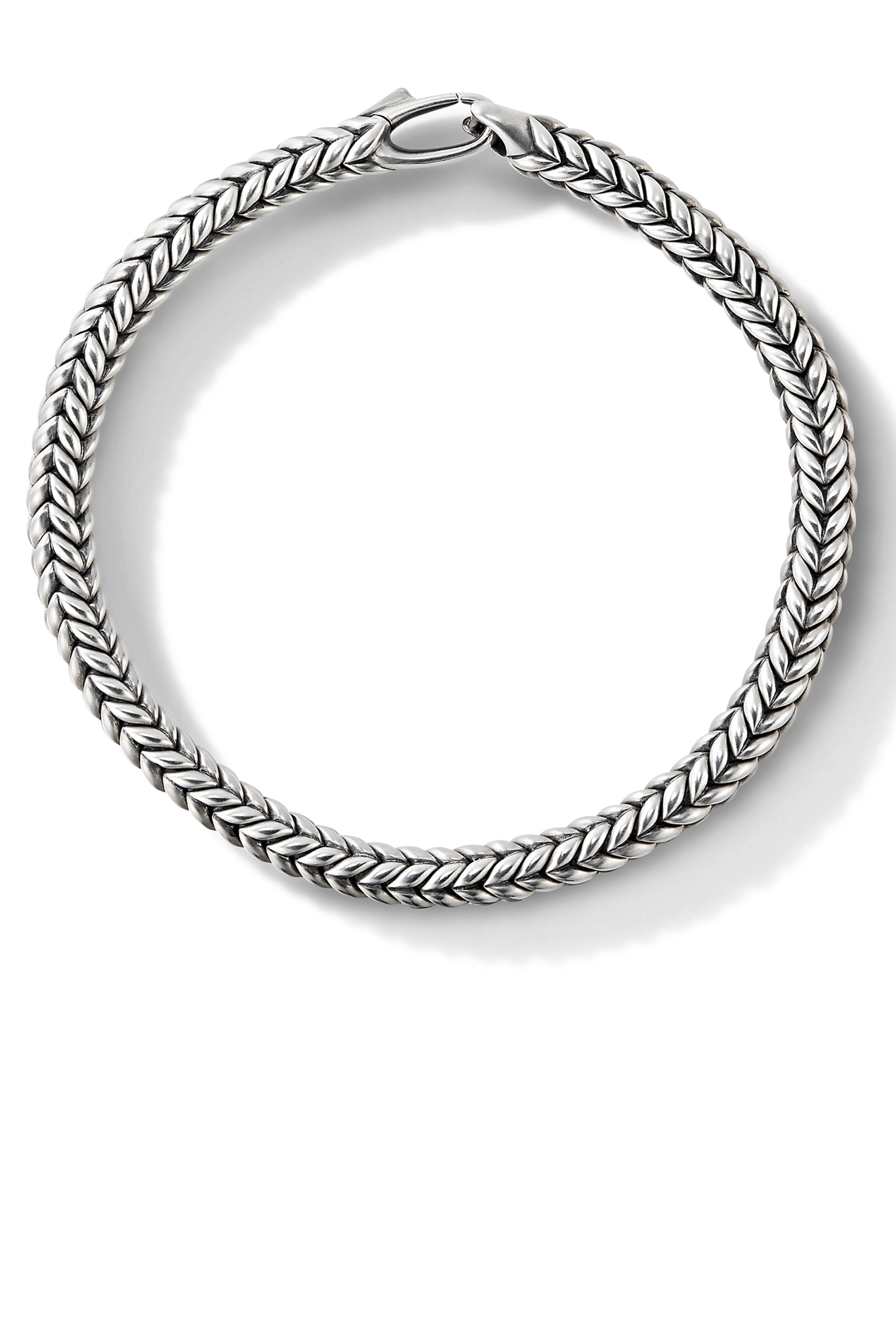 سوار خرز بنمط شيفرون، فضة إسترلينية