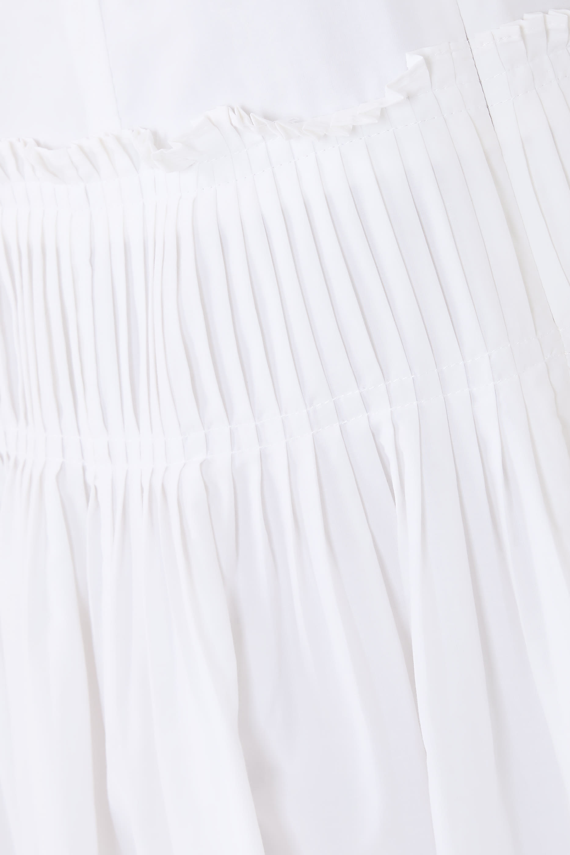 تنورة أكورديون طويلة مزيج قطن