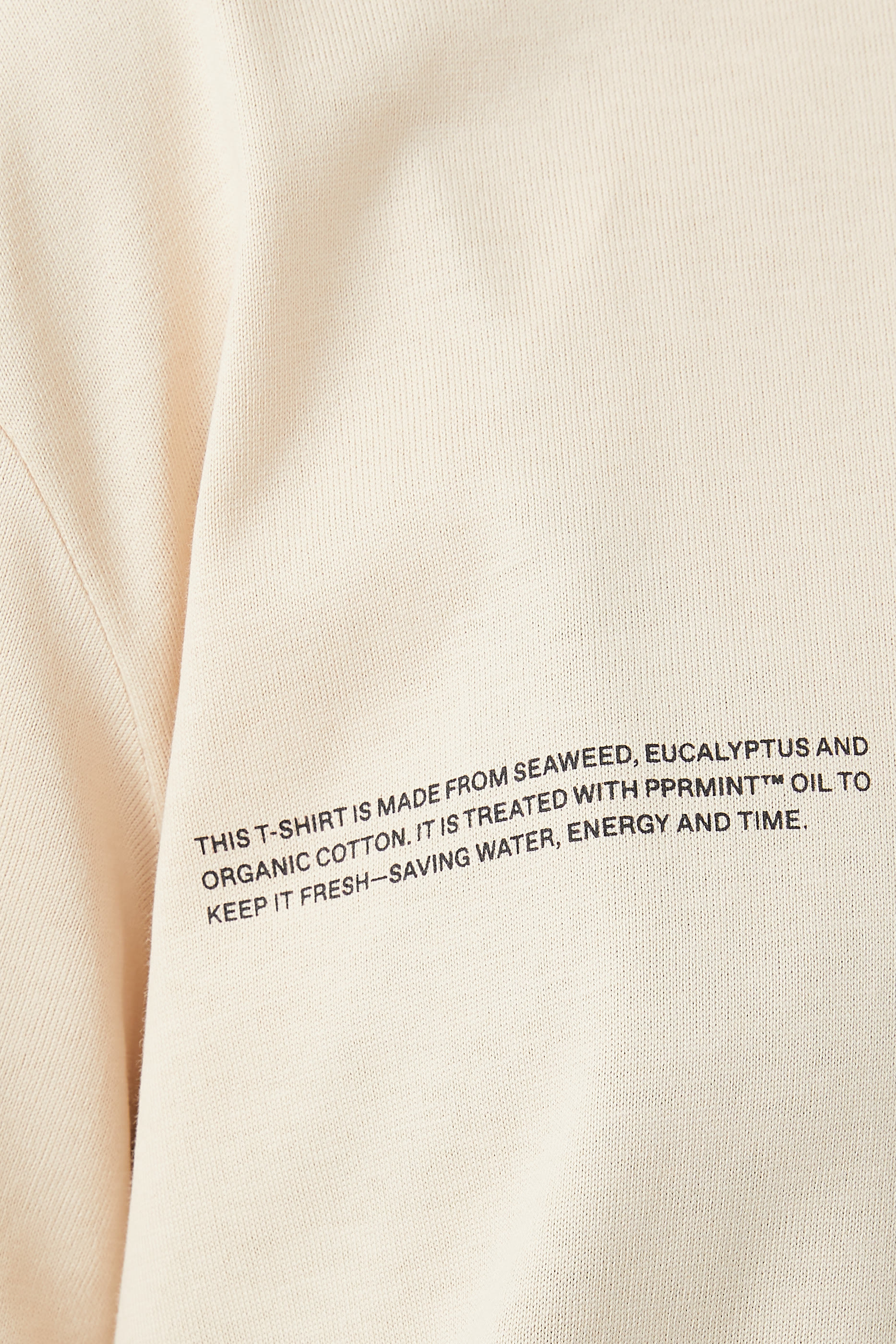 تيشيرت قطن عضوي بألياف الأعشاب البحرية