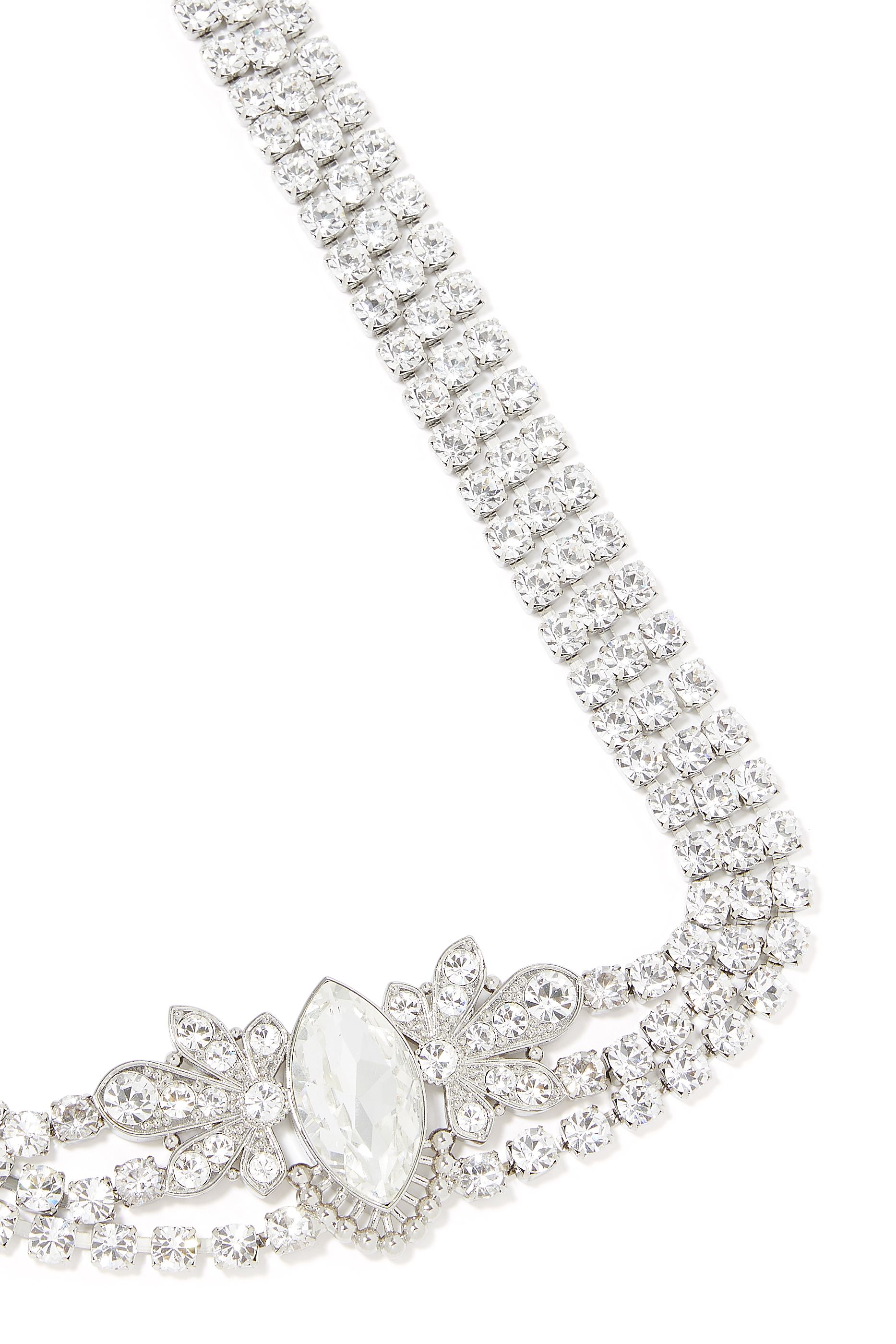 حزام مزين بزهرة وكريستال نحاس