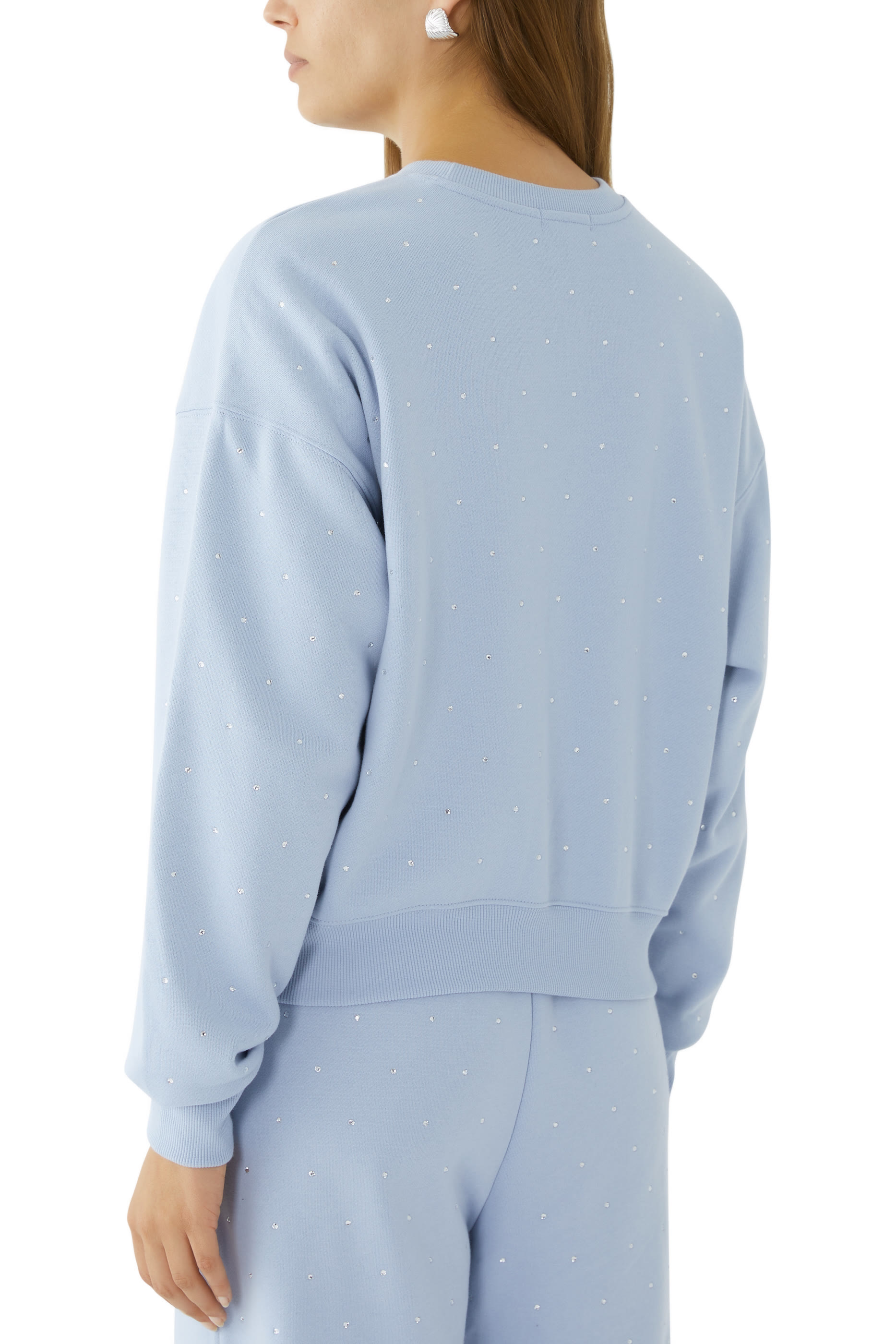 سويت شيرت كريستال بياقة ضيقة