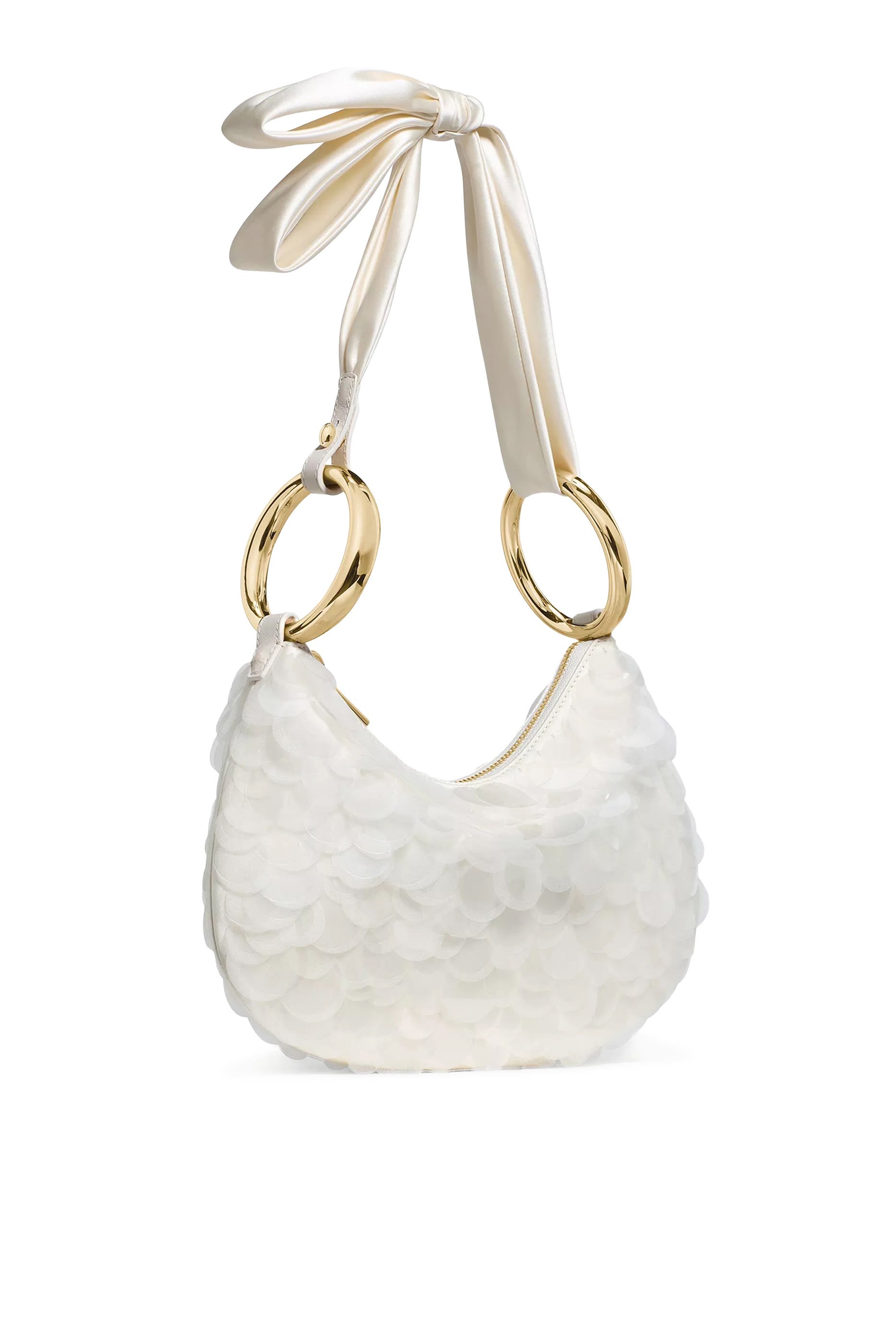 حقيبة مزينة بحلقات وترتر