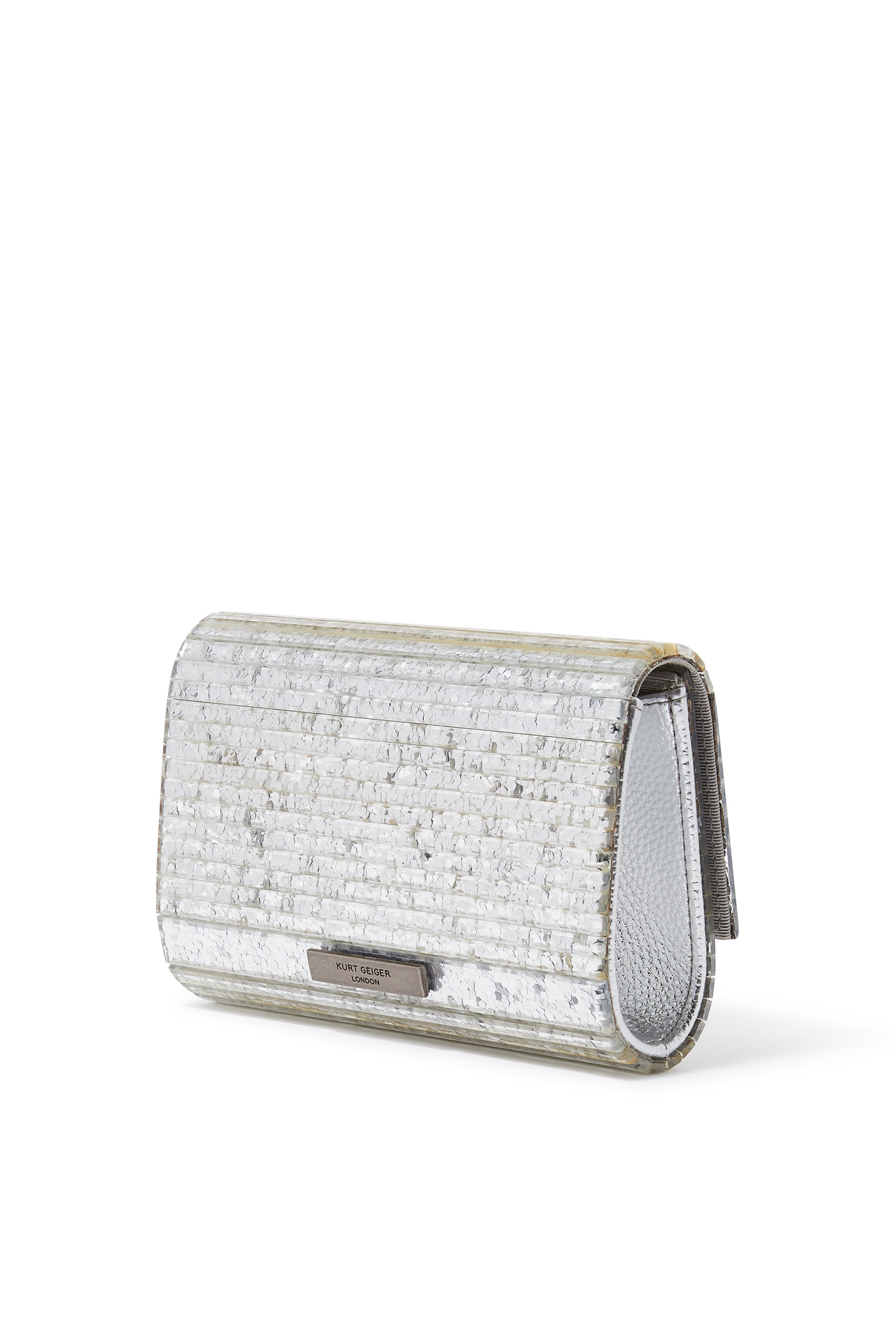 كلاتش بارتي شفاف بتصميم ظرف وحلية نسر