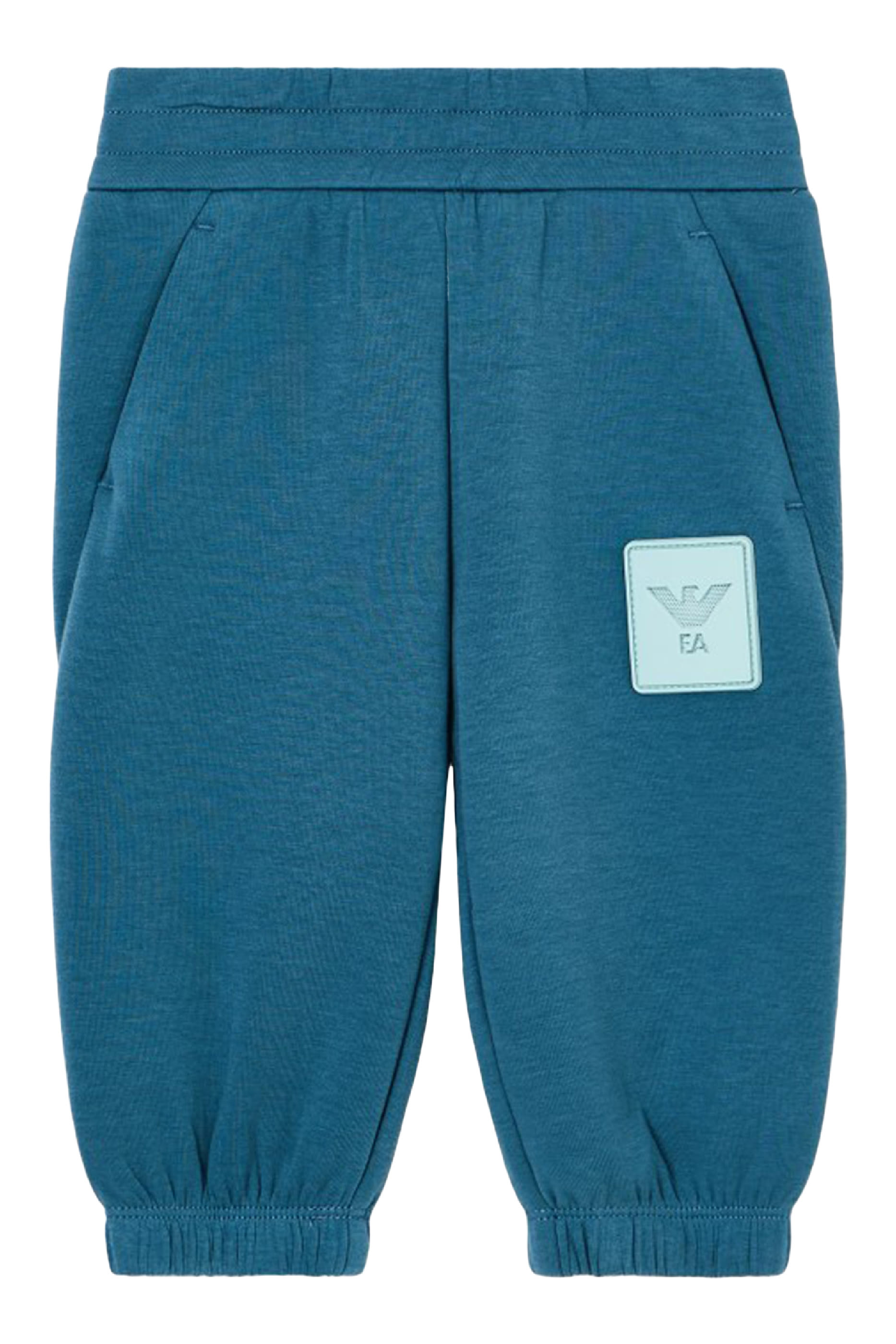 بنطال رياضي برقعة بشعار الماركة للأطفال