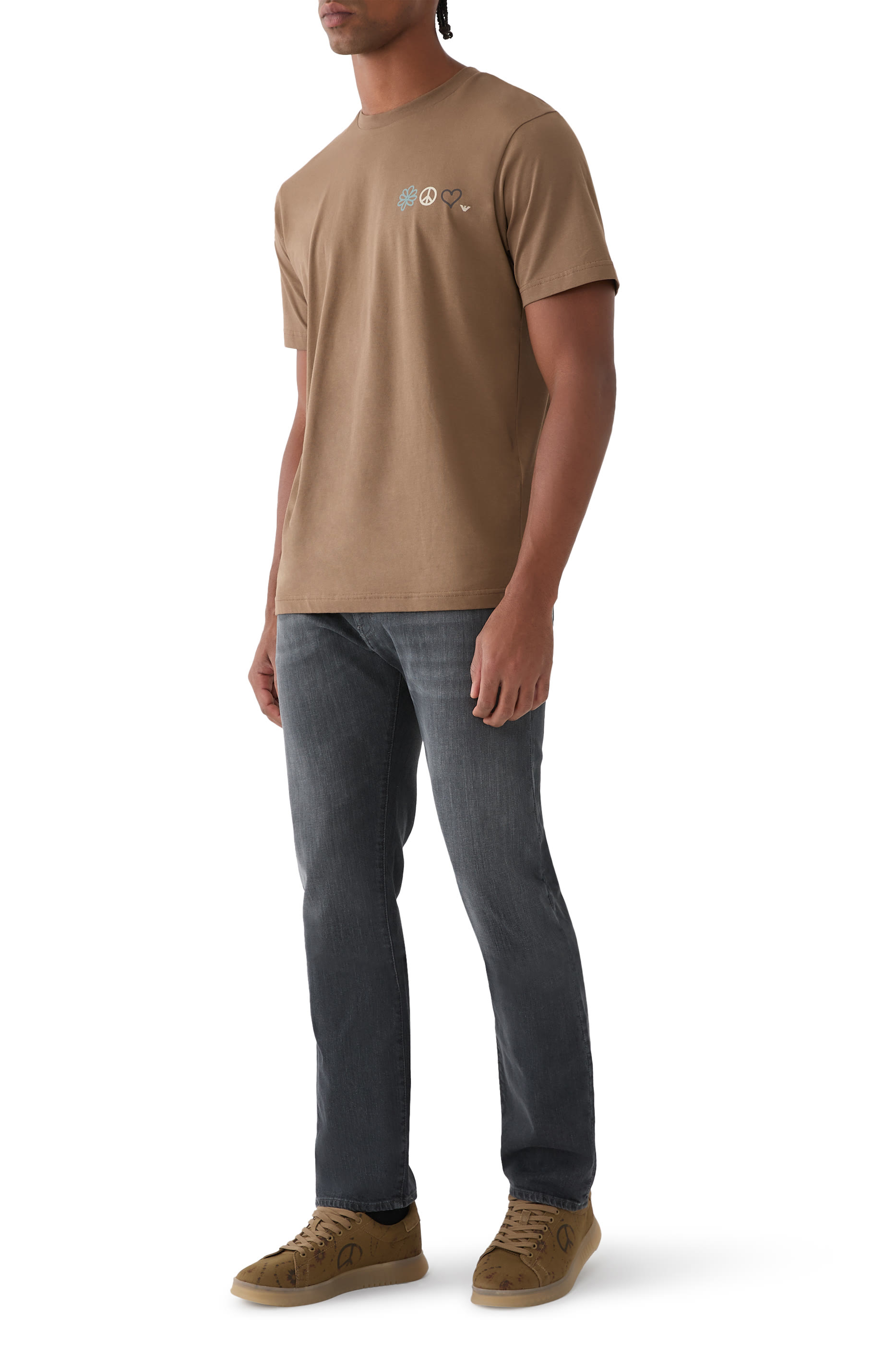 بنطال جينز مطاطي بقصة عادية