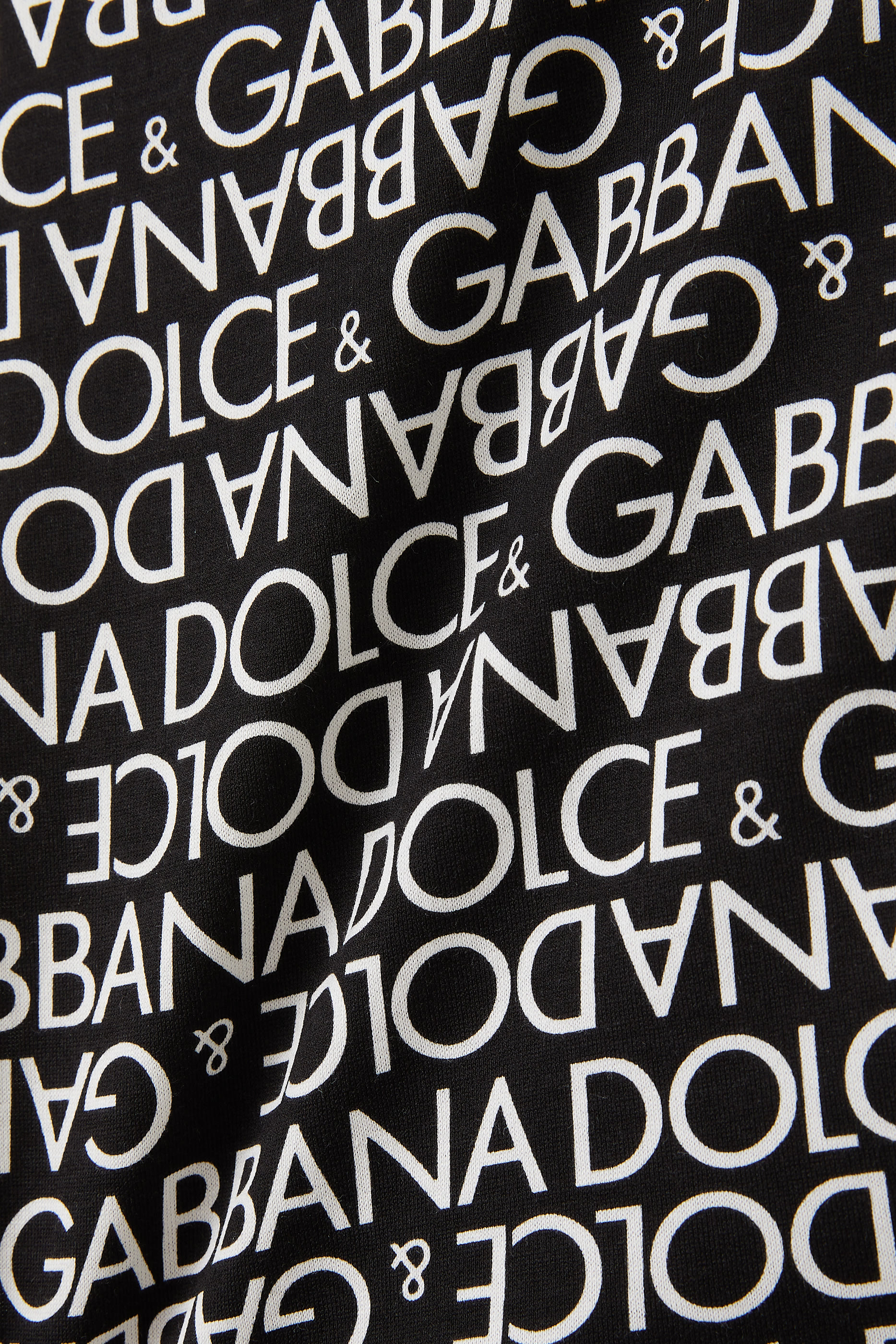 تيشيرت قطن بطبعات شعار الماركة للأطفال