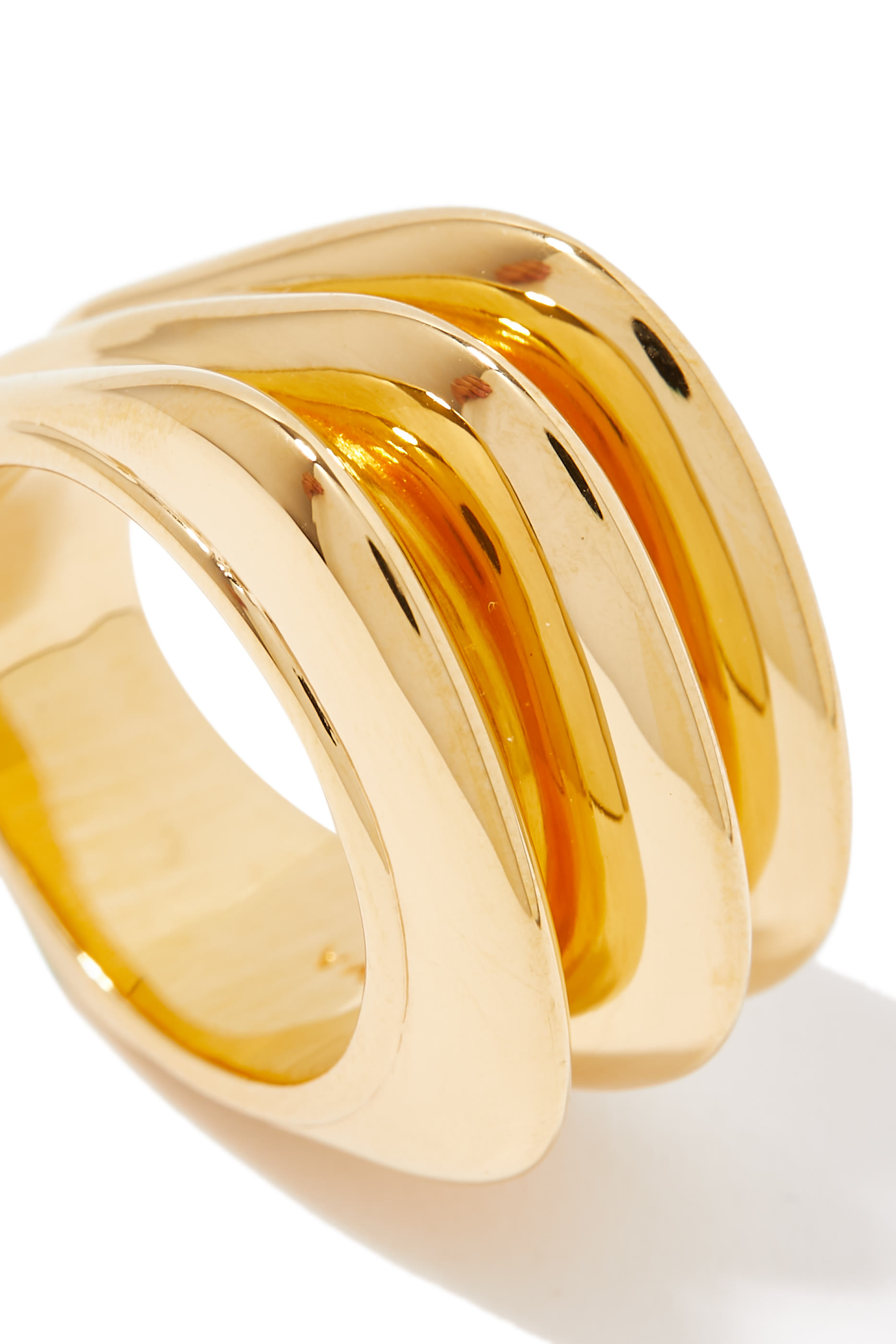 خاتم بتصميم منفوخ بثلاث تجويفات